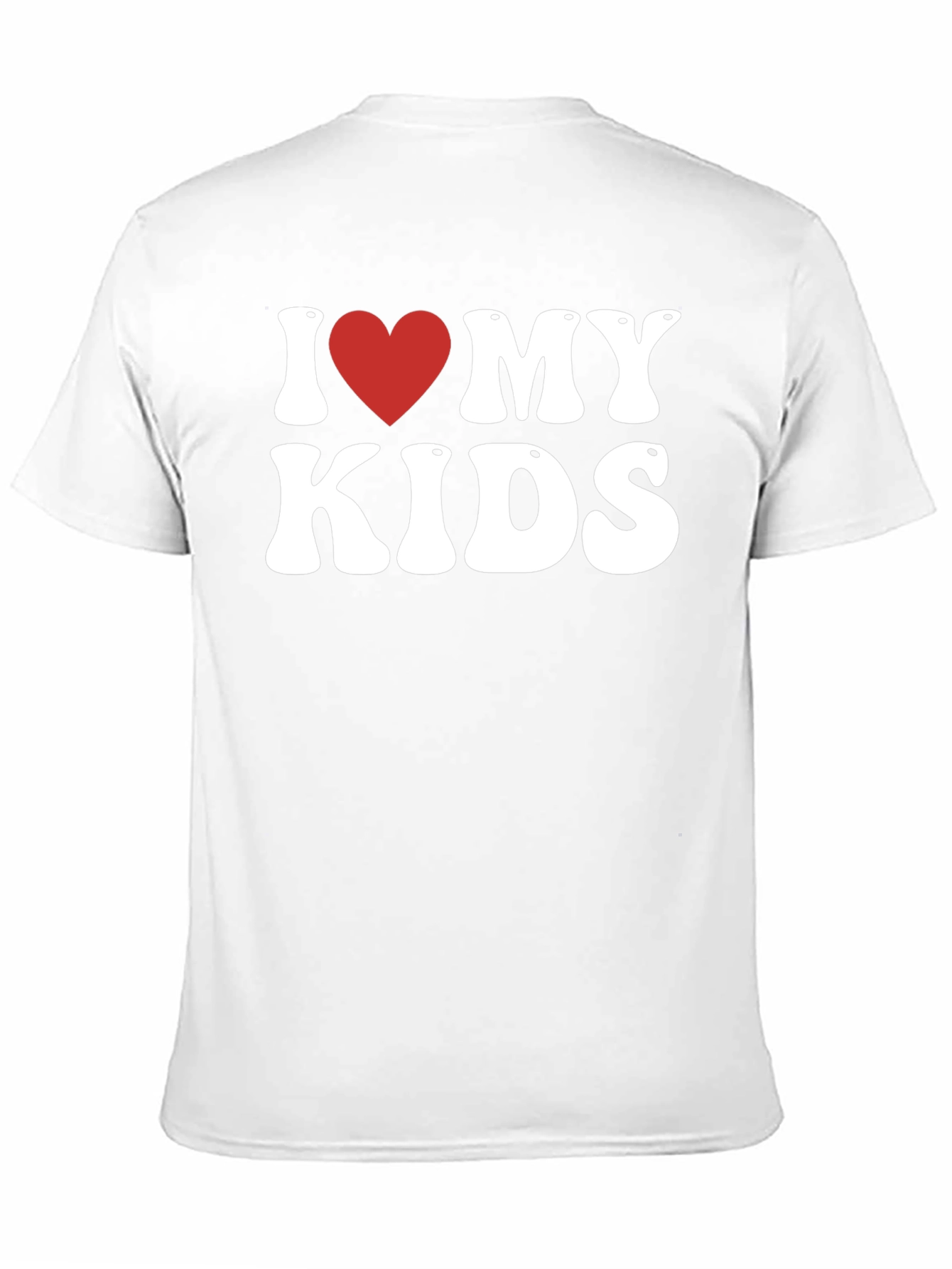 I Heart My Kids Black Tee -  Dad Gift!