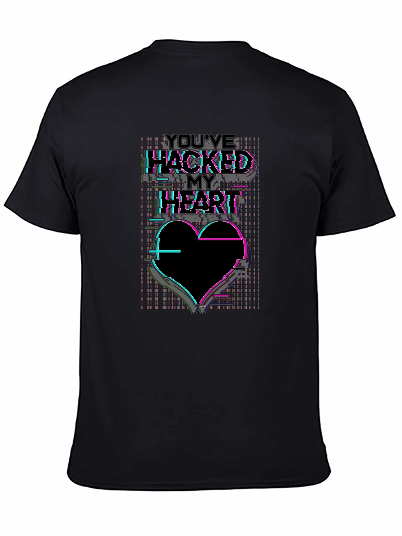 Hacked Heart T-Shirt - Cyberpunk Aesthetic