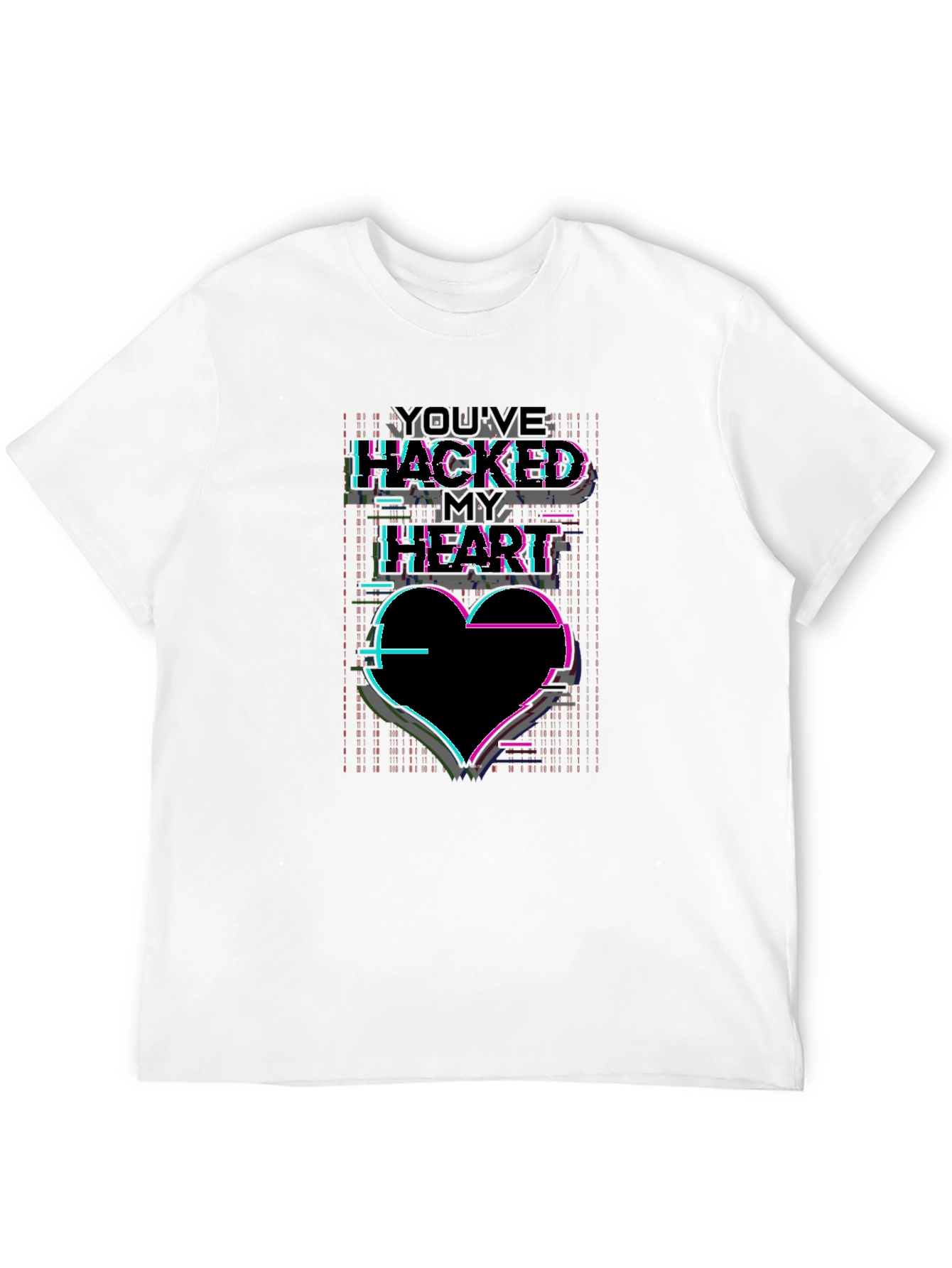 Hacked Heart T-Shirt - Cyberpunk Aesthetic