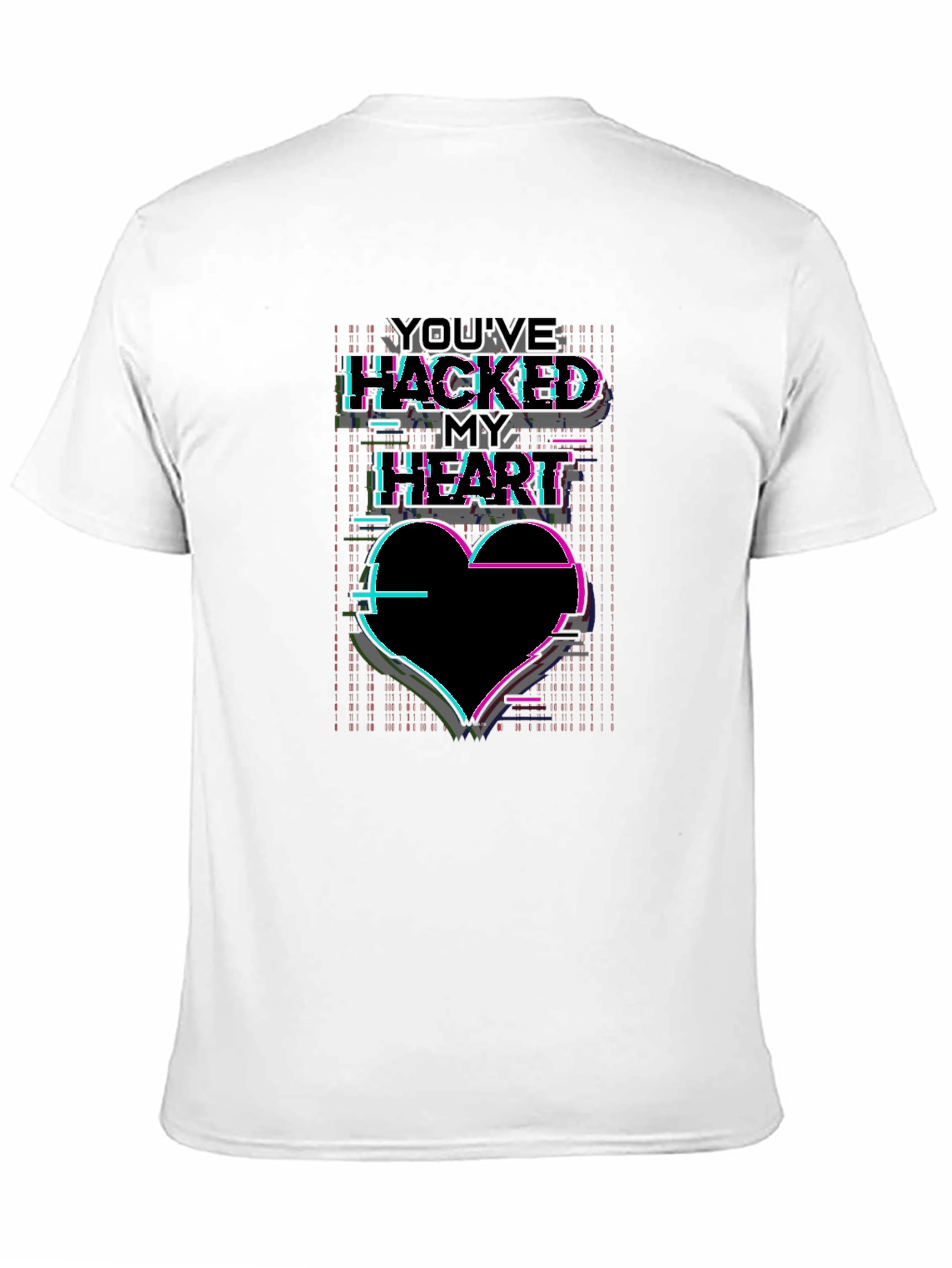 Hacked Heart T-Shirt - Cyberpunk Aesthetic