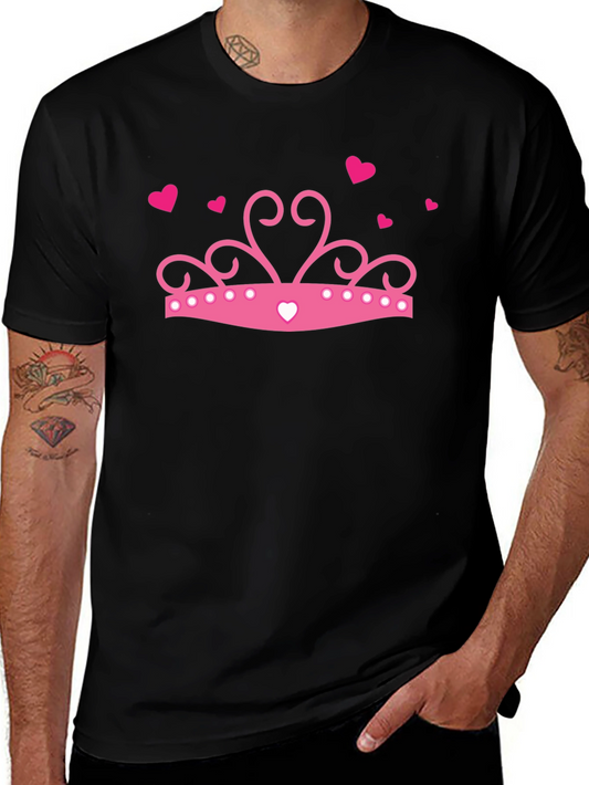 Princess Crown Graphic T-Shirt - Black