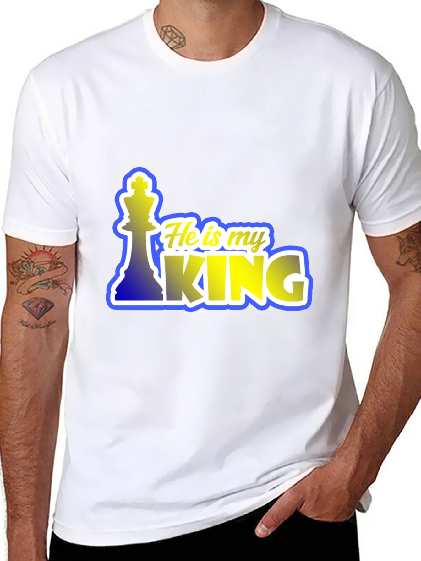 He is My King Chess Piece T-Shirt