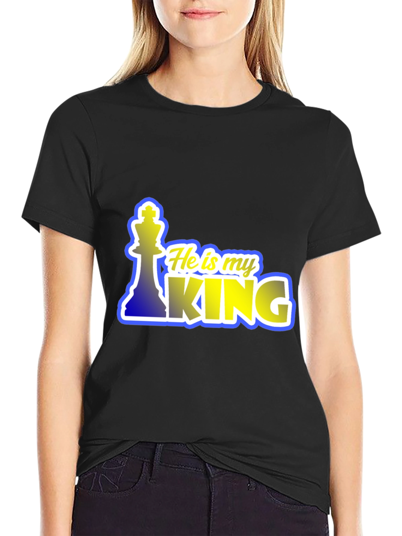 He is My King Chess Piece T-Shirt