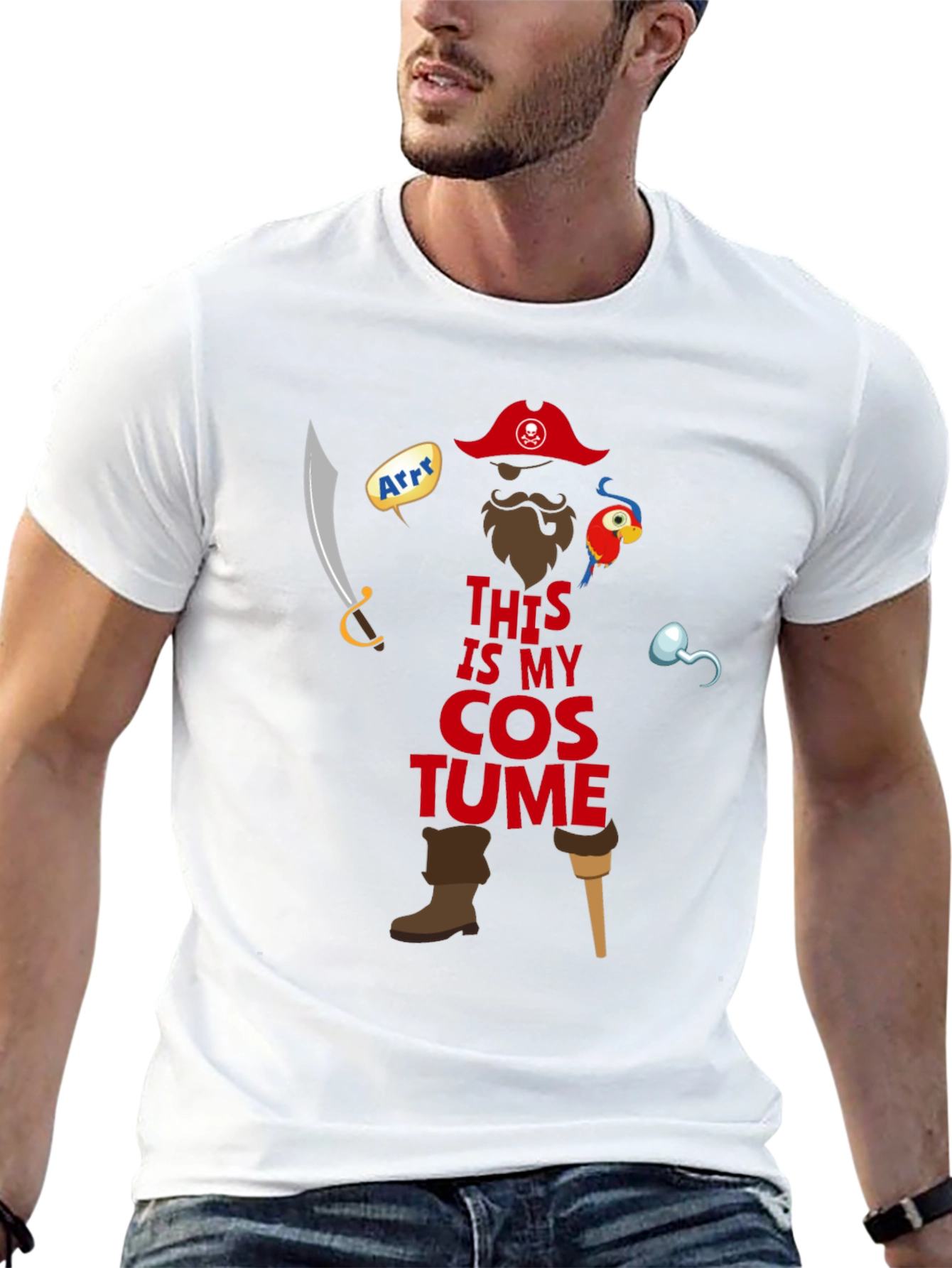 Pirate Costume T-Shirt - Halloween Ready!