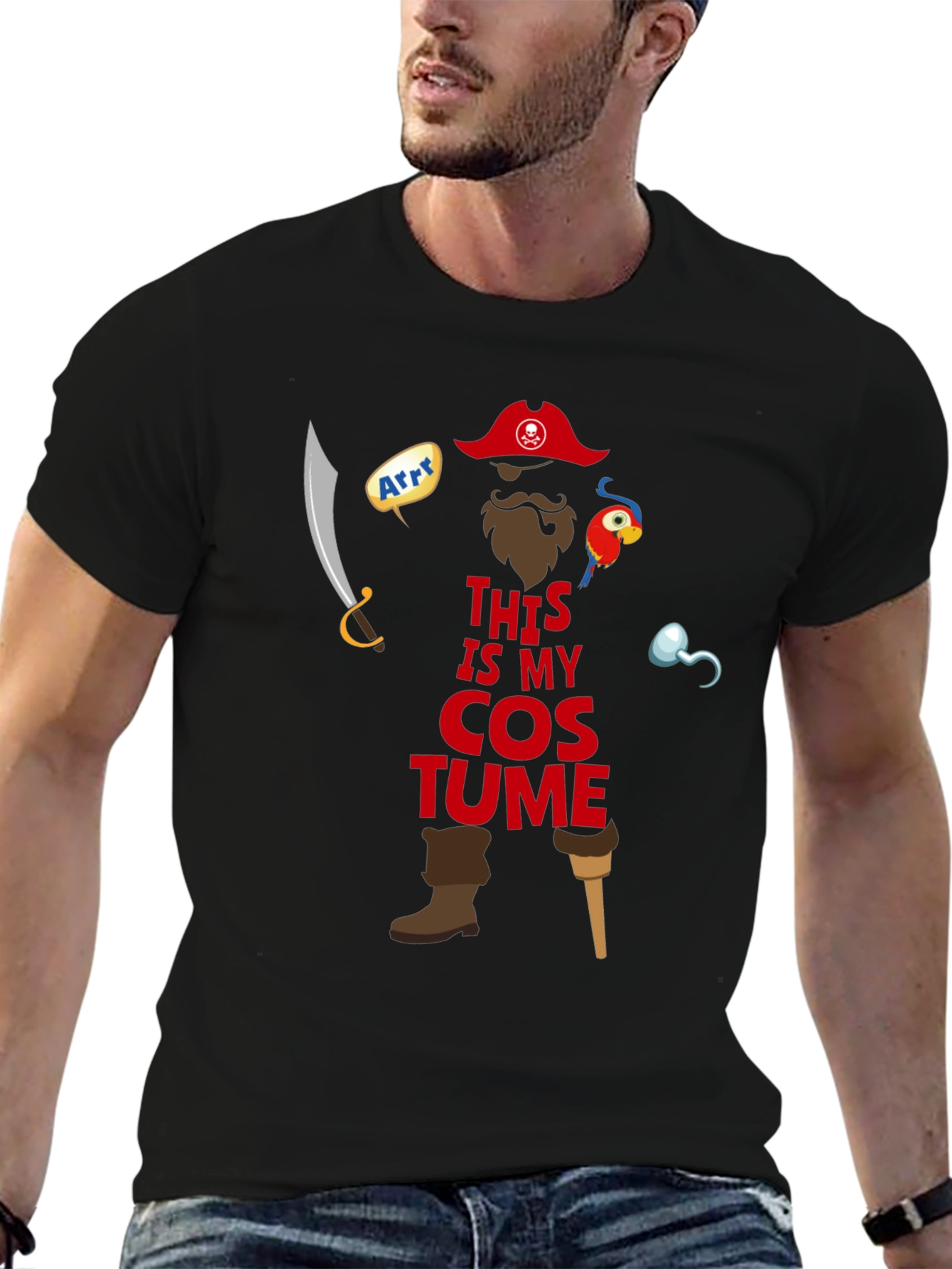 Pirate Costume T-Shirt - Halloween Ready!