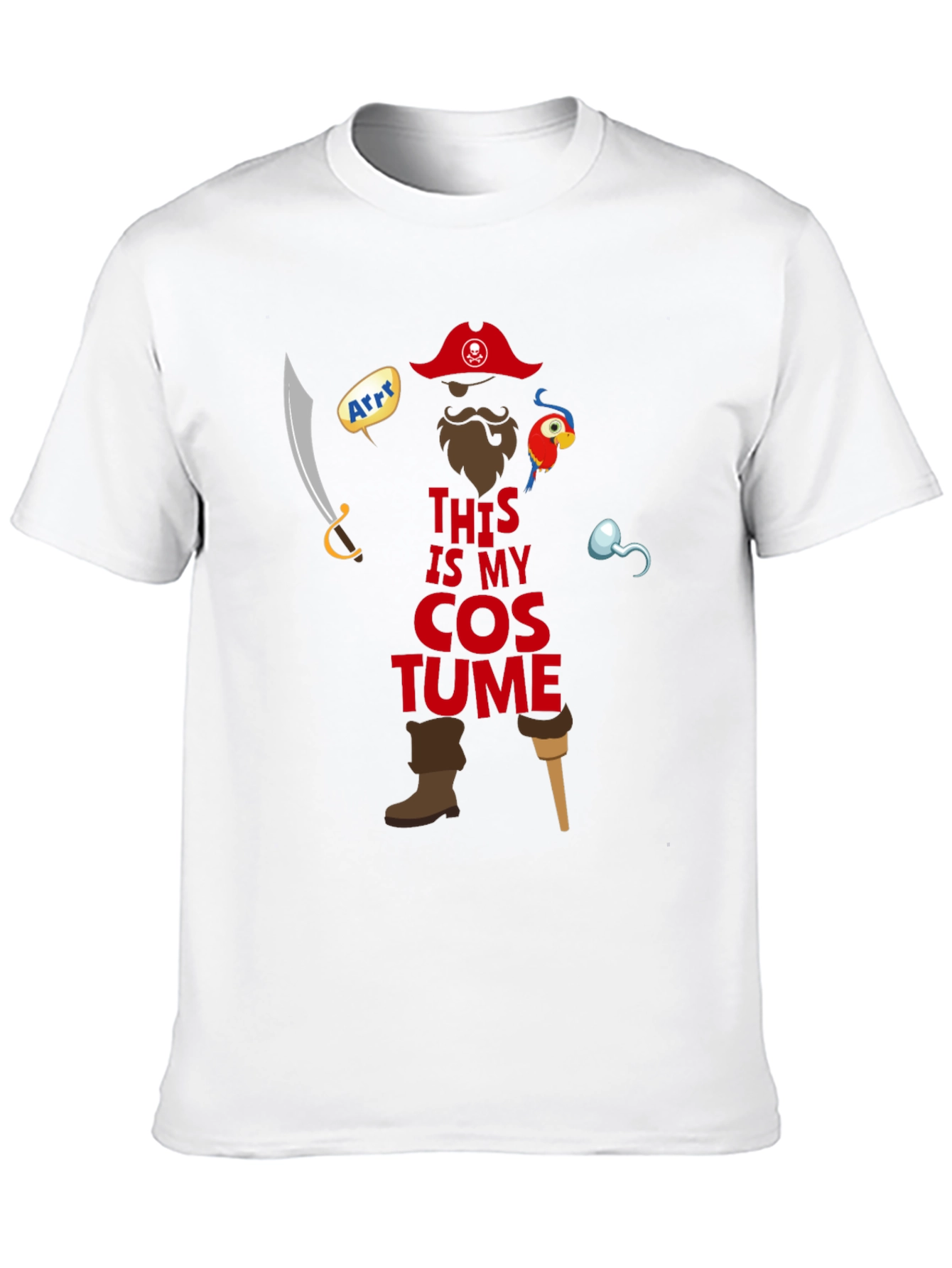 Pirate Costume T-Shirt - Halloween Ready!