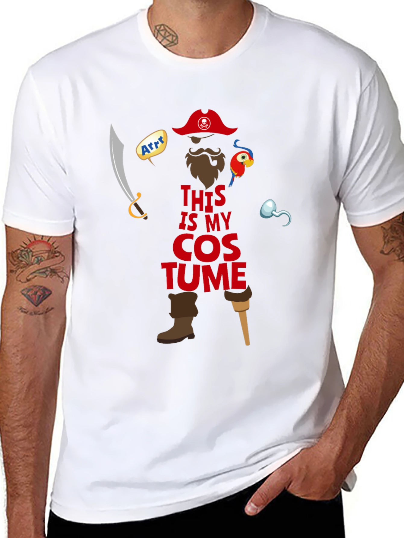 Pirate Costume T-Shirt - Halloween Ready!