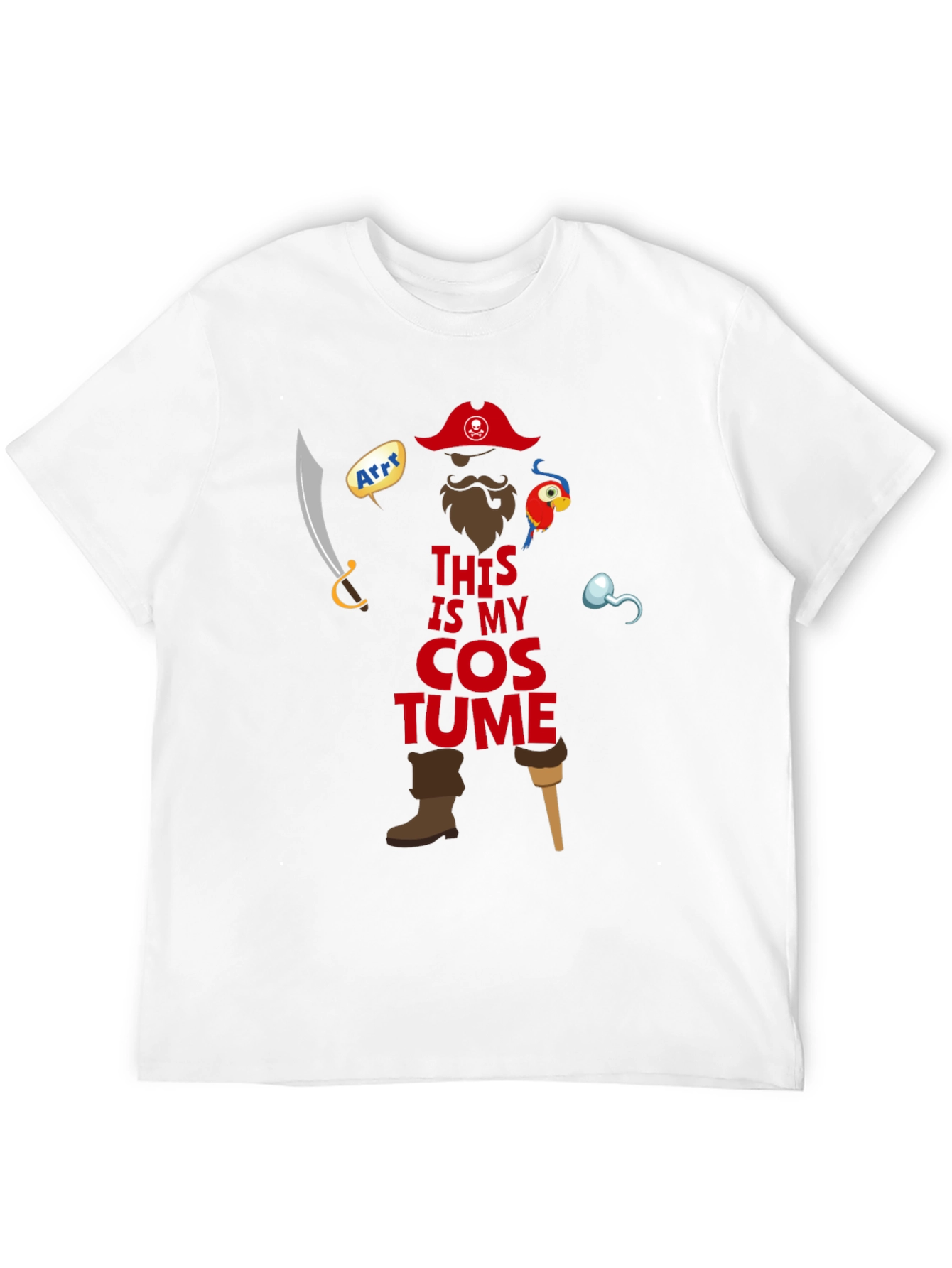 Pirate Costume T-Shirt - Halloween Ready!