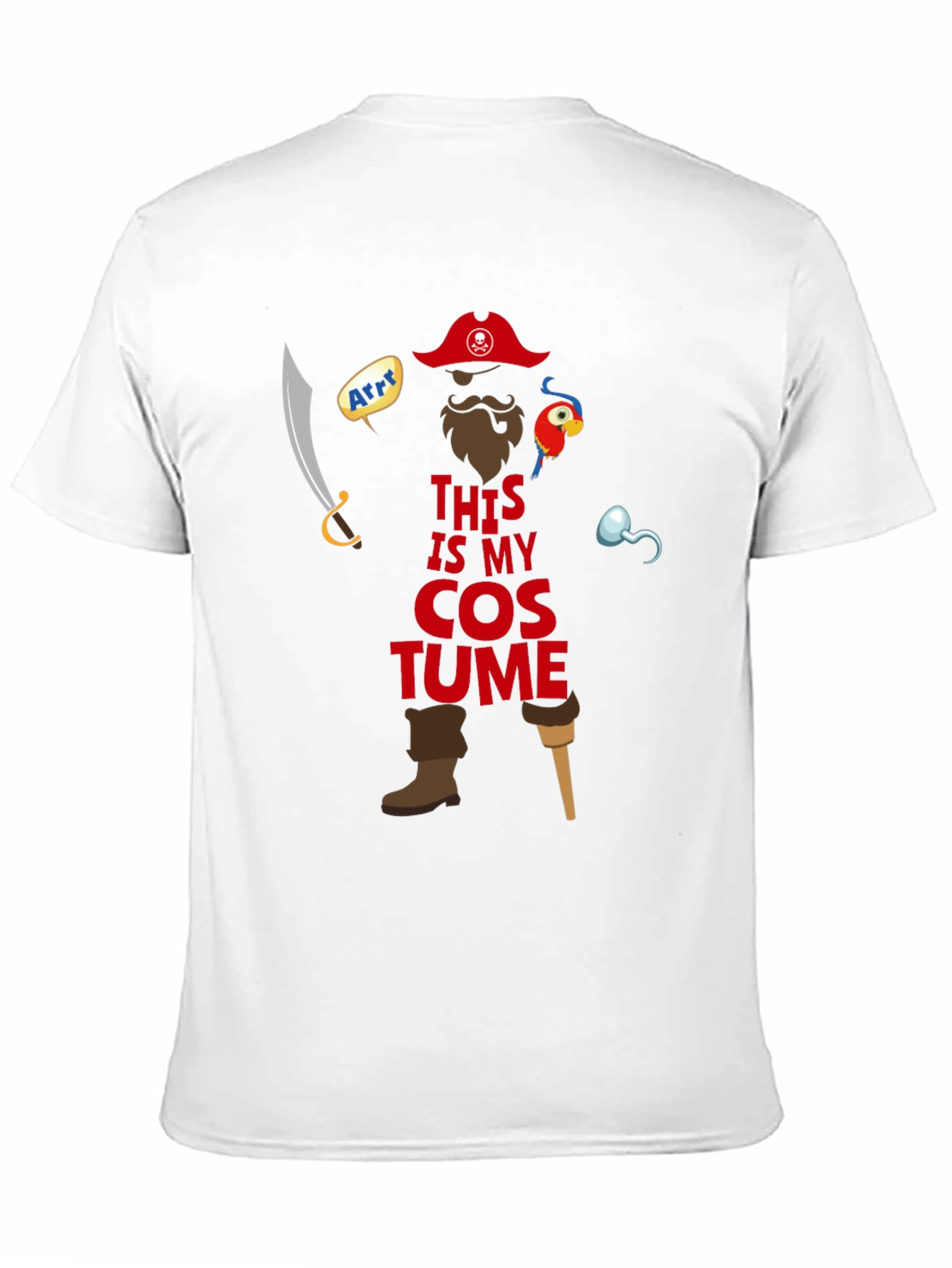 Pirate Costume T-Shirt - Halloween Ready!