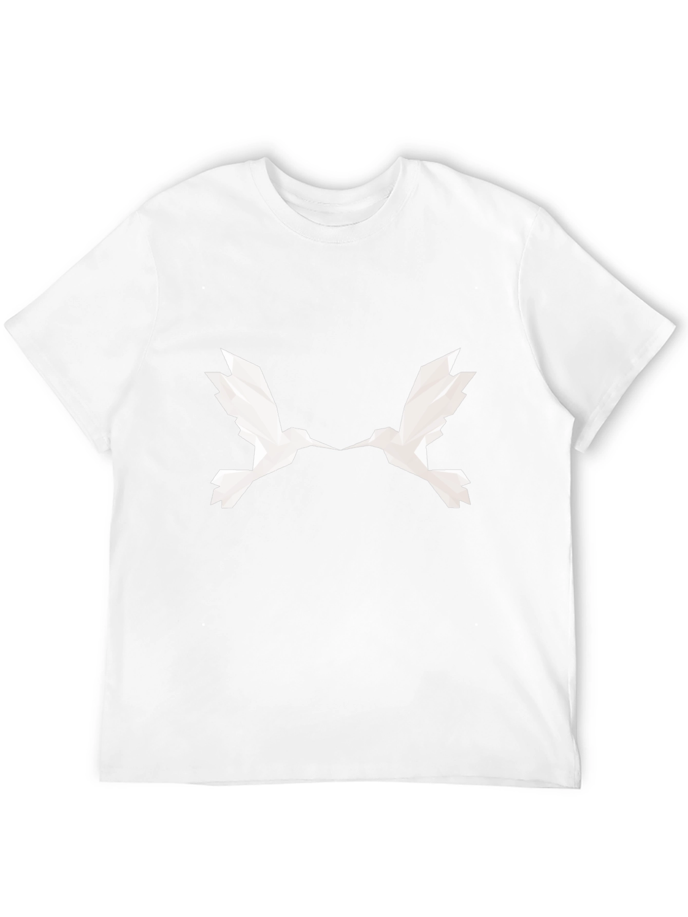 Geometric Birds Black T-Shirt