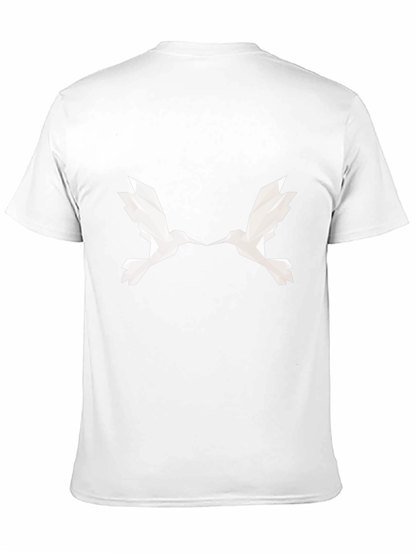 Geometric Birds Black T-Shirt