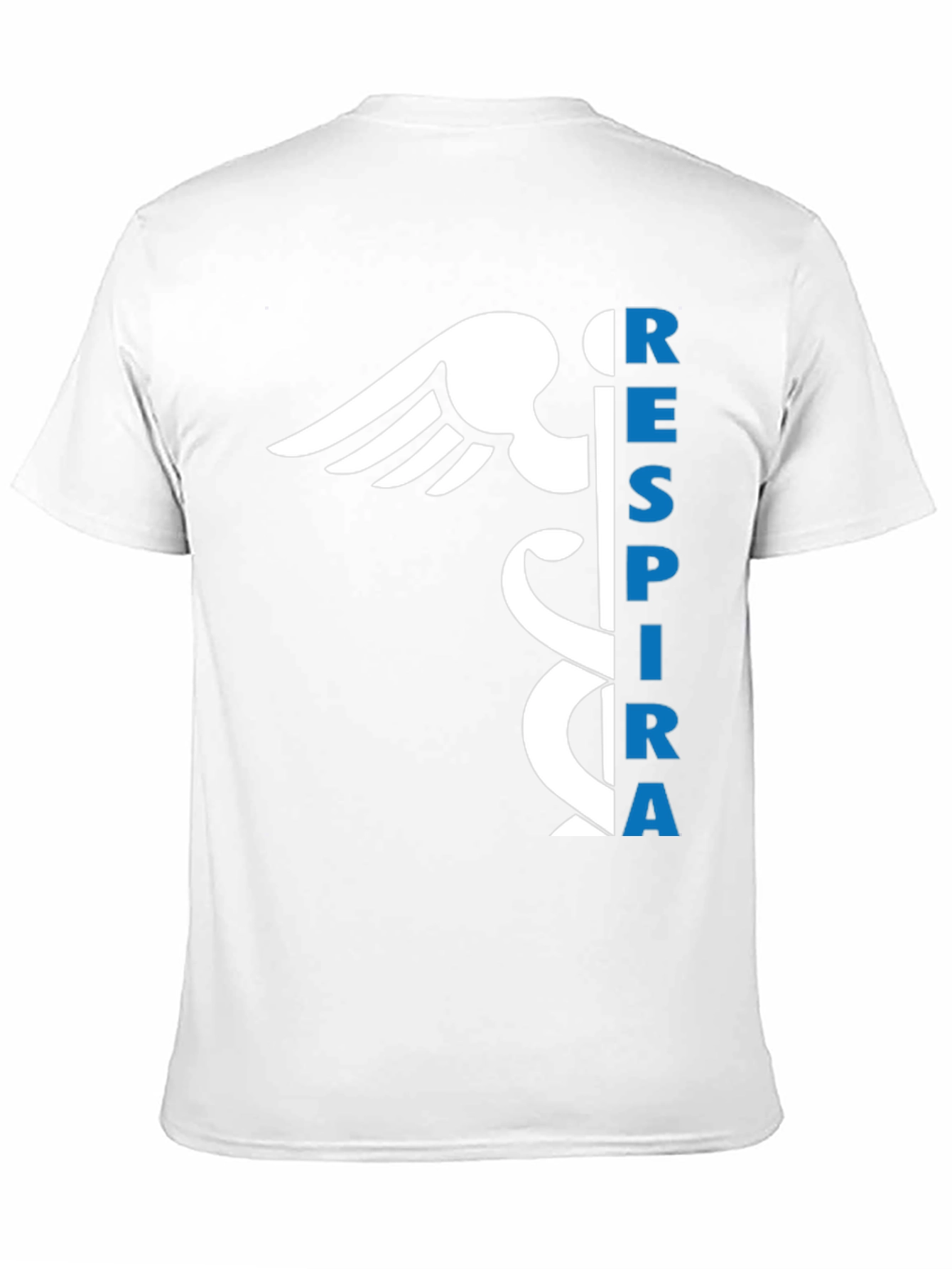 Respirar Caduceus Black T-Shirt - Breathe Easy!