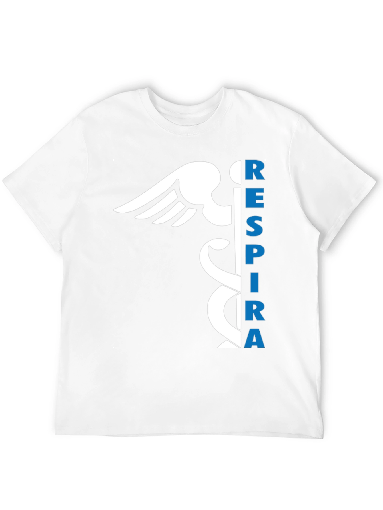 Respirar Caduceus Black T-Shirt - Breathe Easy!