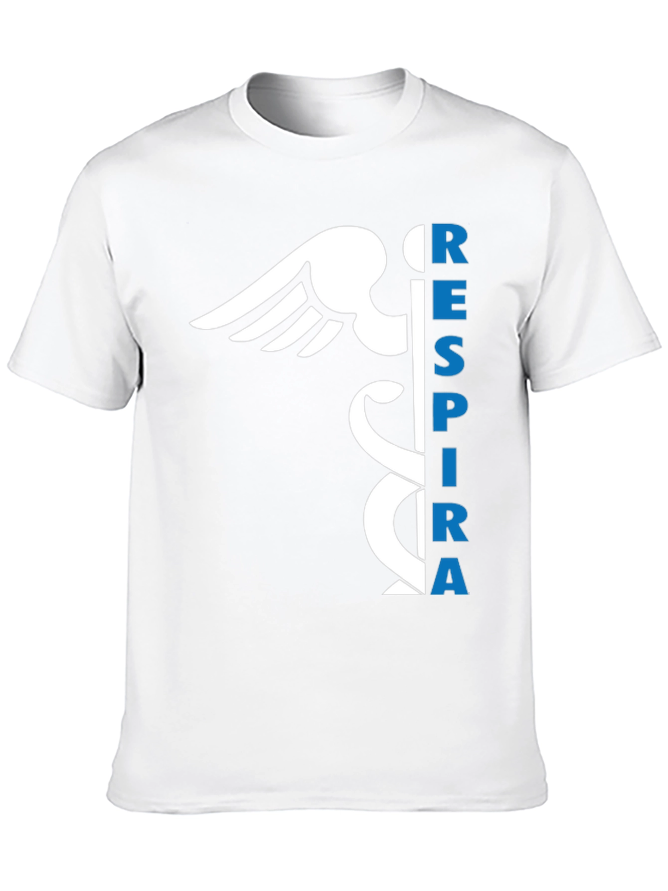 Respirar Caduceus Black T-Shirt - Breathe Easy!
