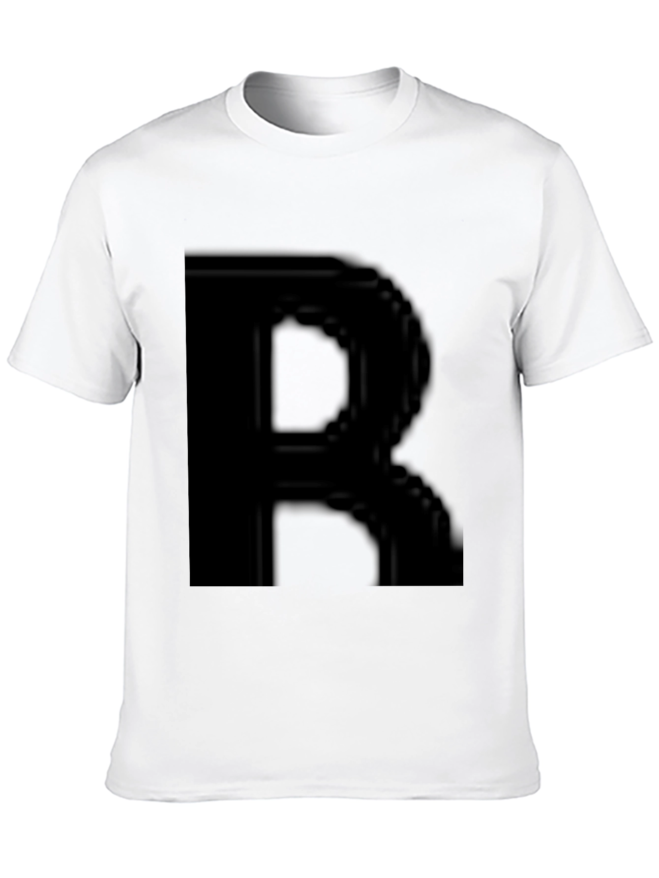 Black T-Shirt with Bold R Design