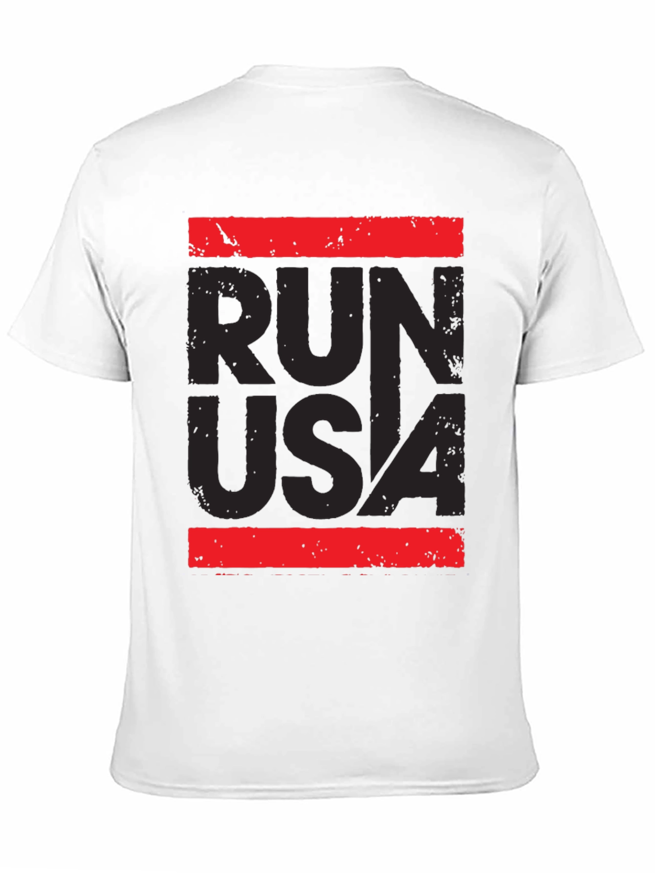 Run USA Graphic Print T-Shirt