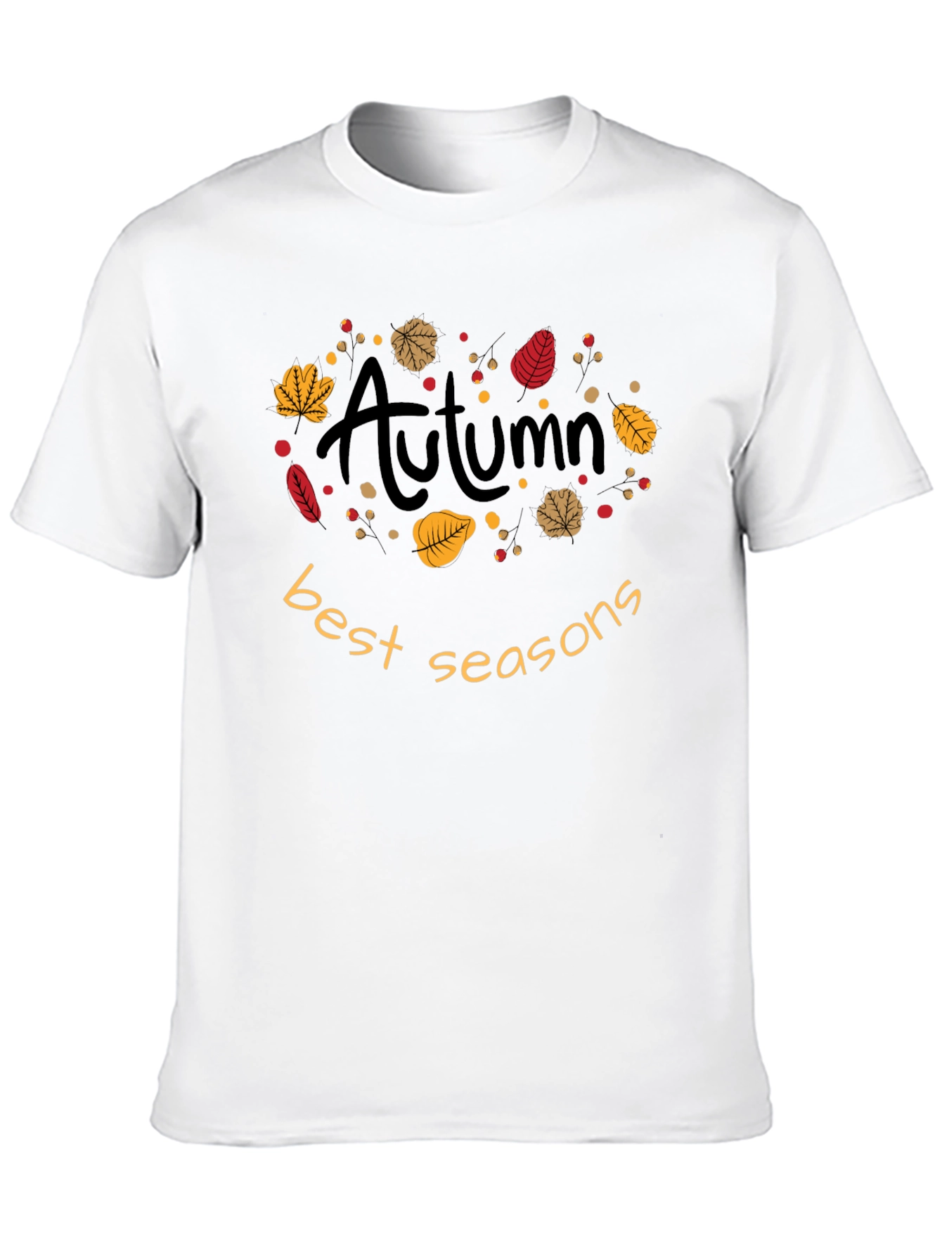 Autumn Best Seasons T-Shirt - Fall Leaves Design
