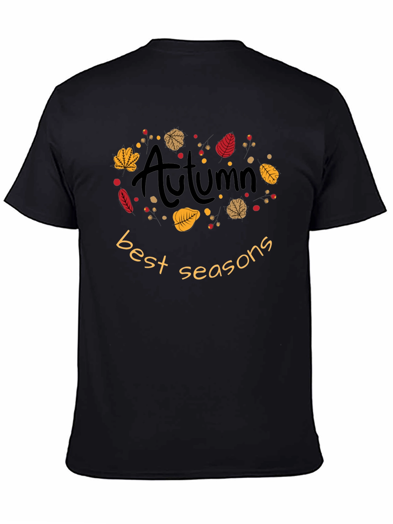 Autumn Best Seasons T-Shirt - Fall Leaves Design