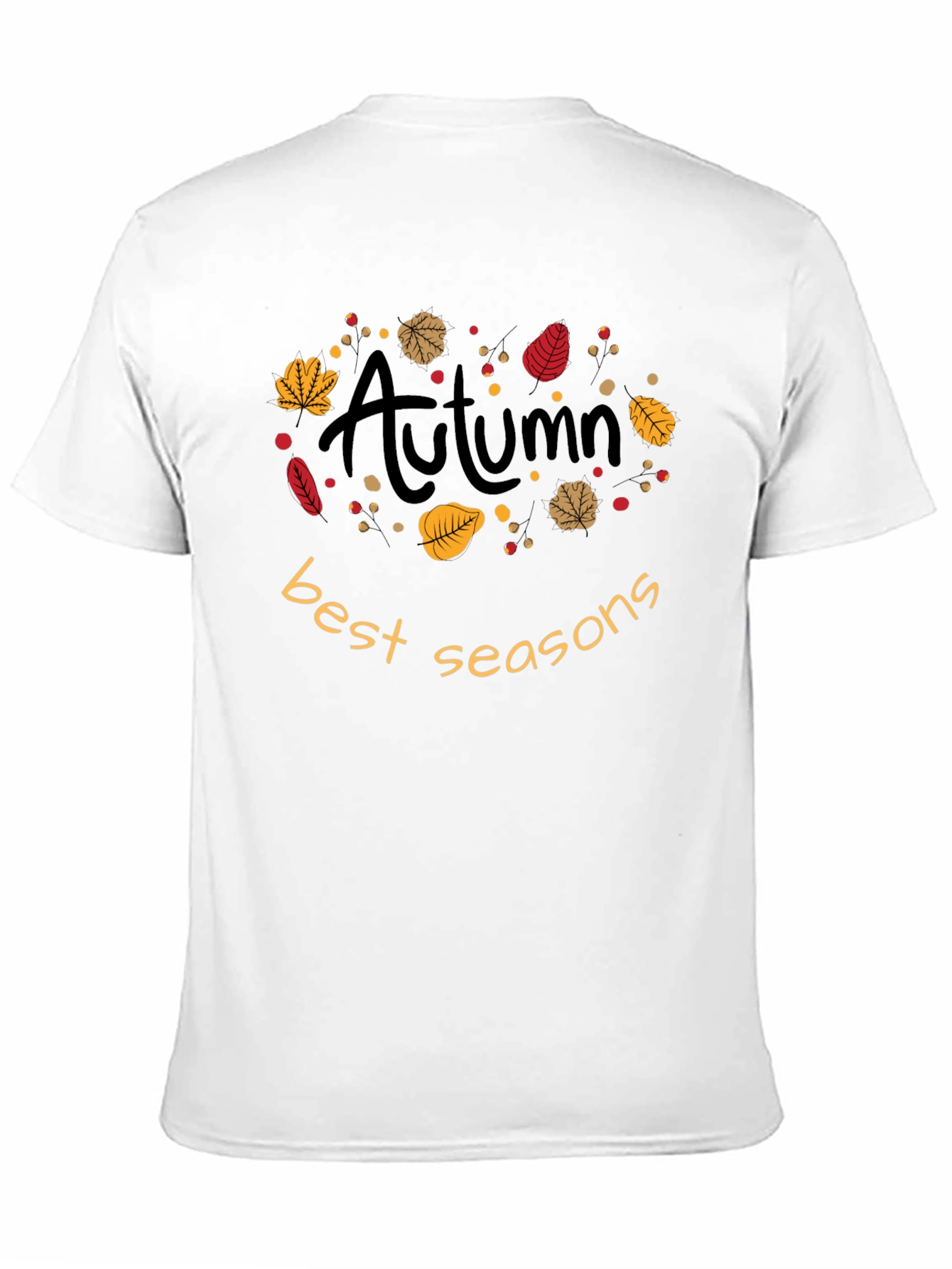 Autumn Best Seasons T-Shirt - Fall Leaves Design
