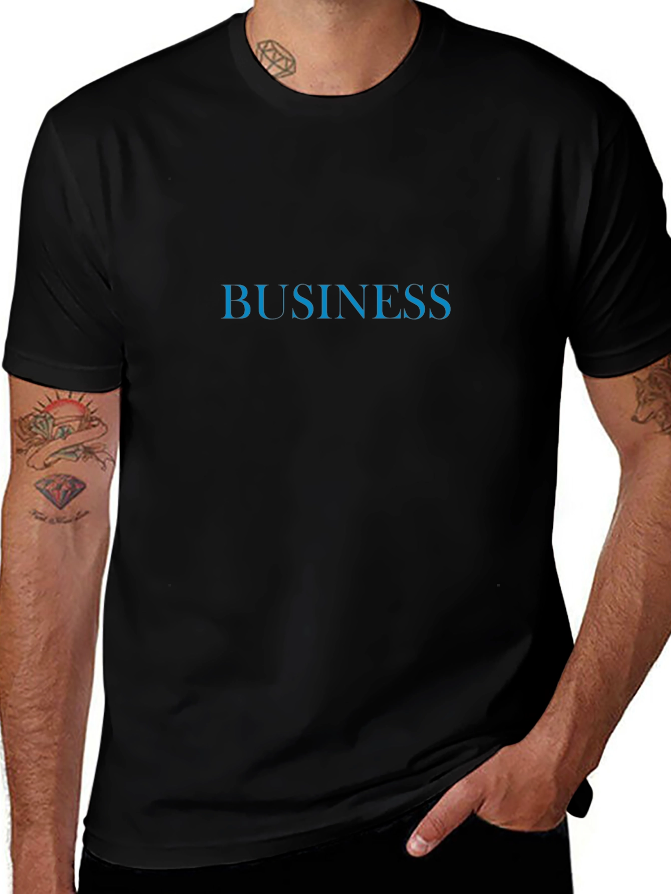 Business T-Shirt - Black Casual Wear