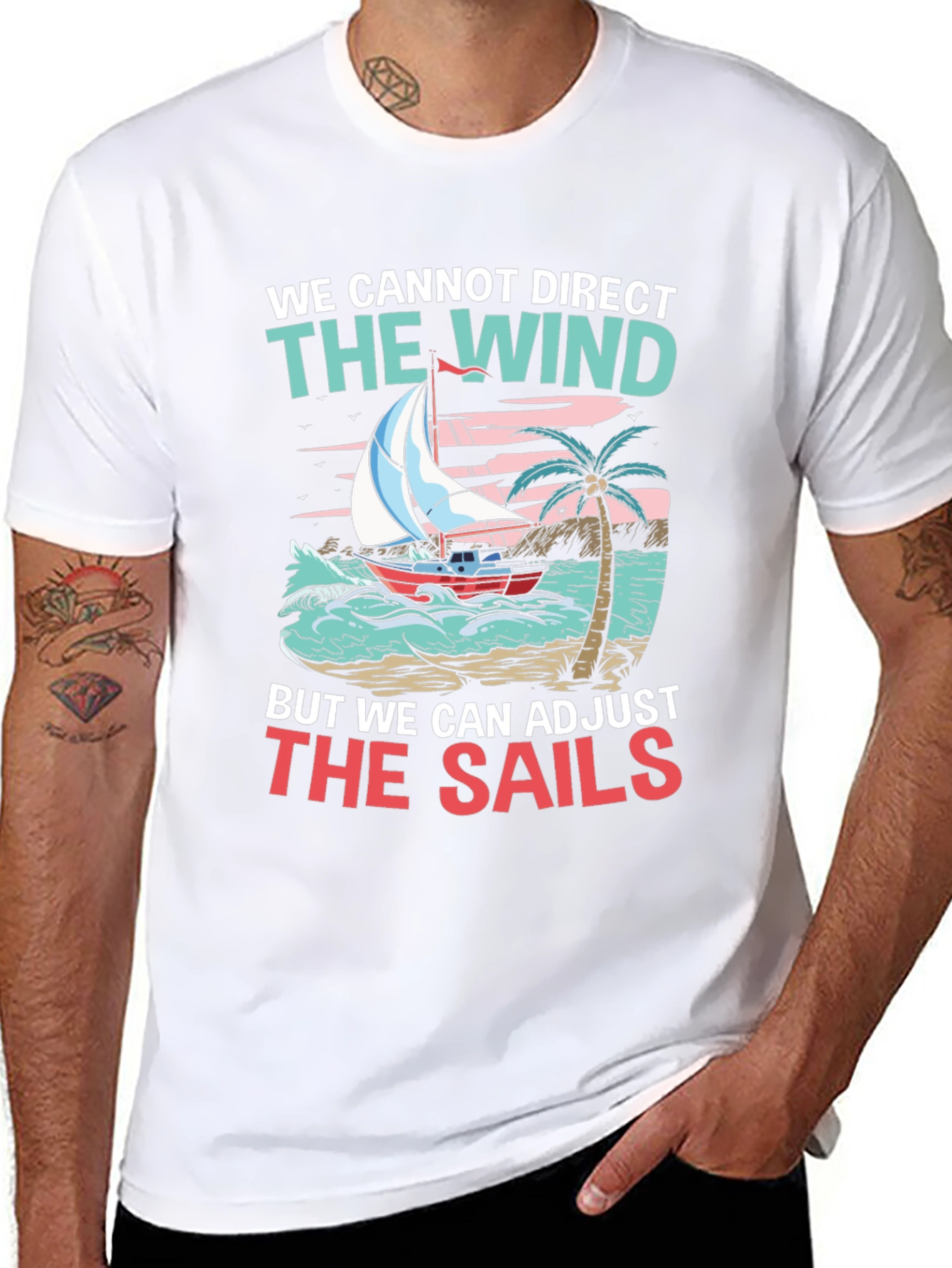 Adjust the Sails Graphic Tee - Inspirational Design