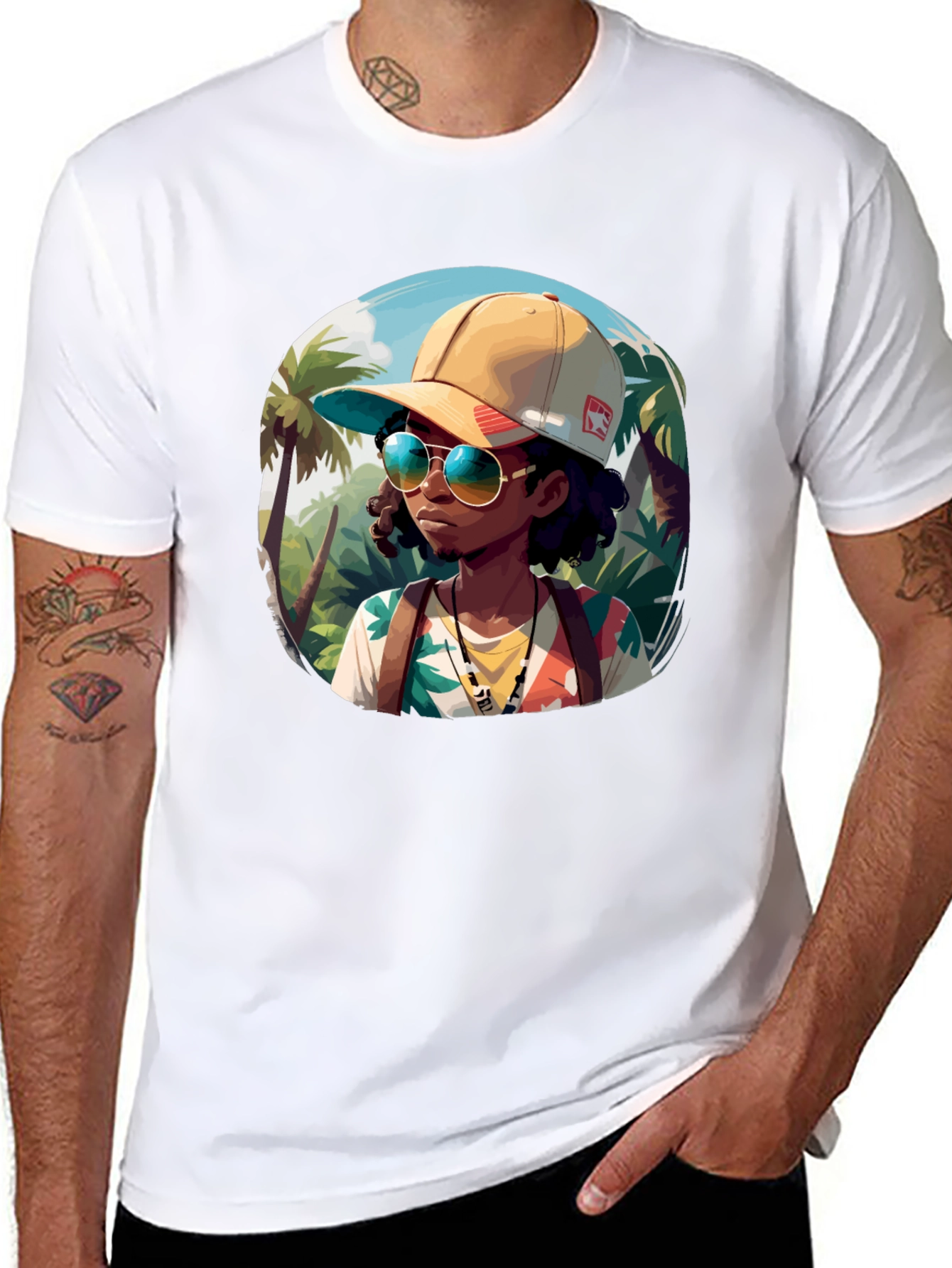 Tropical Explorer Graphic T-Shirt