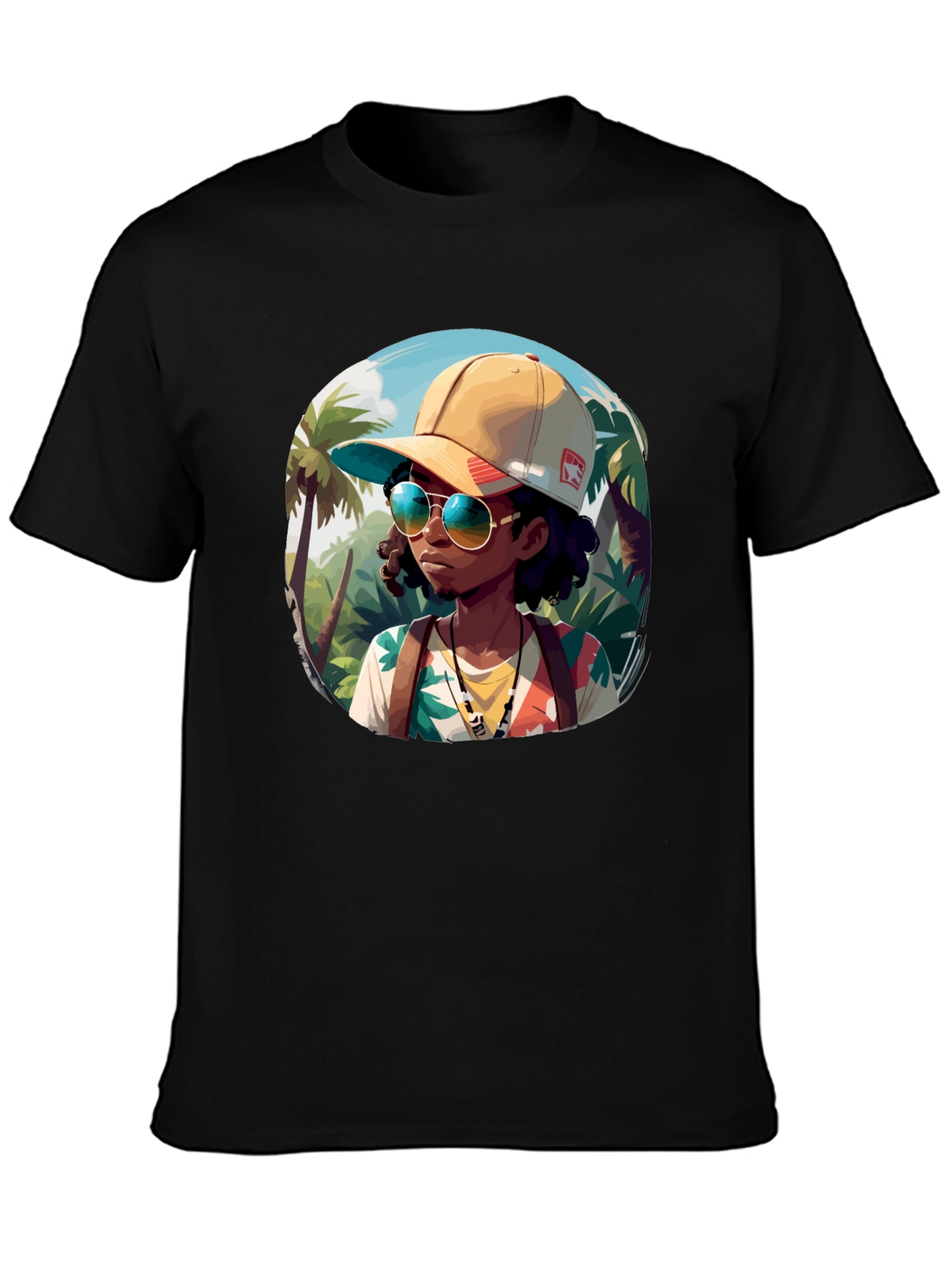 Tropical Explorer Graphic T-Shirt