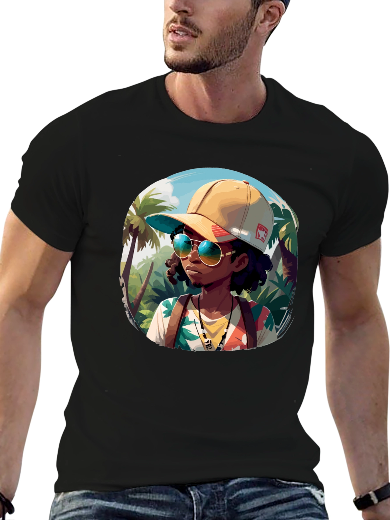 Tropical Explorer Graphic T-Shirt