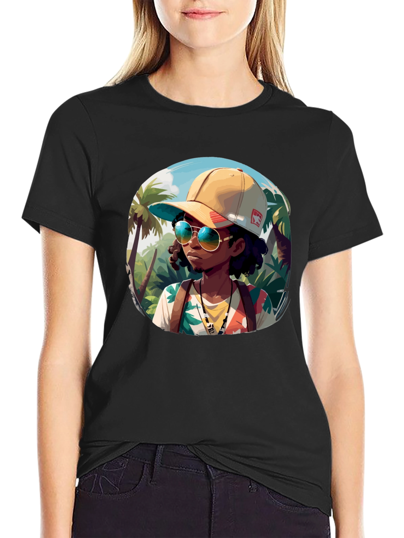 Tropical Explorer Graphic T-Shirt