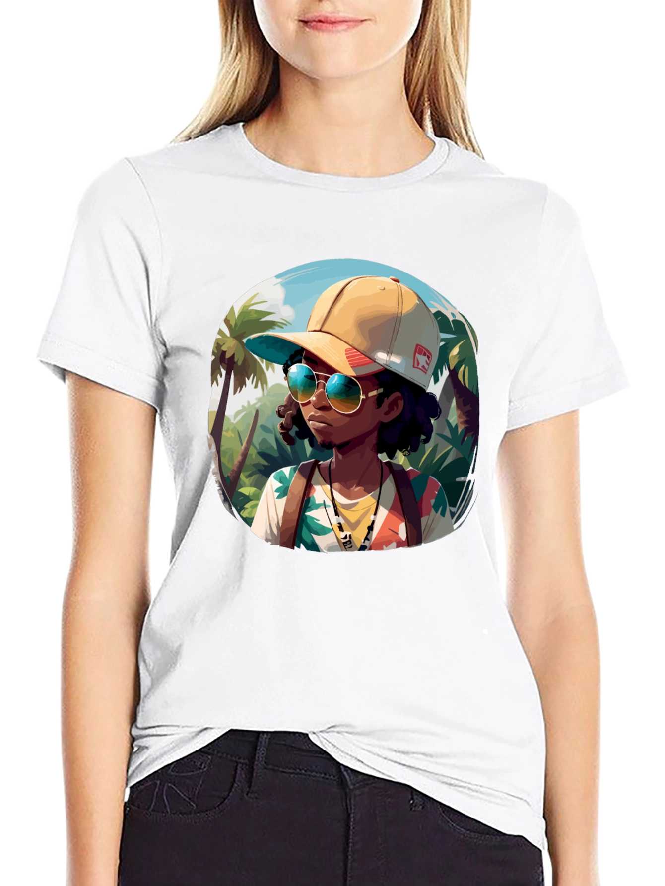 Tropical Explorer Graphic T-Shirt