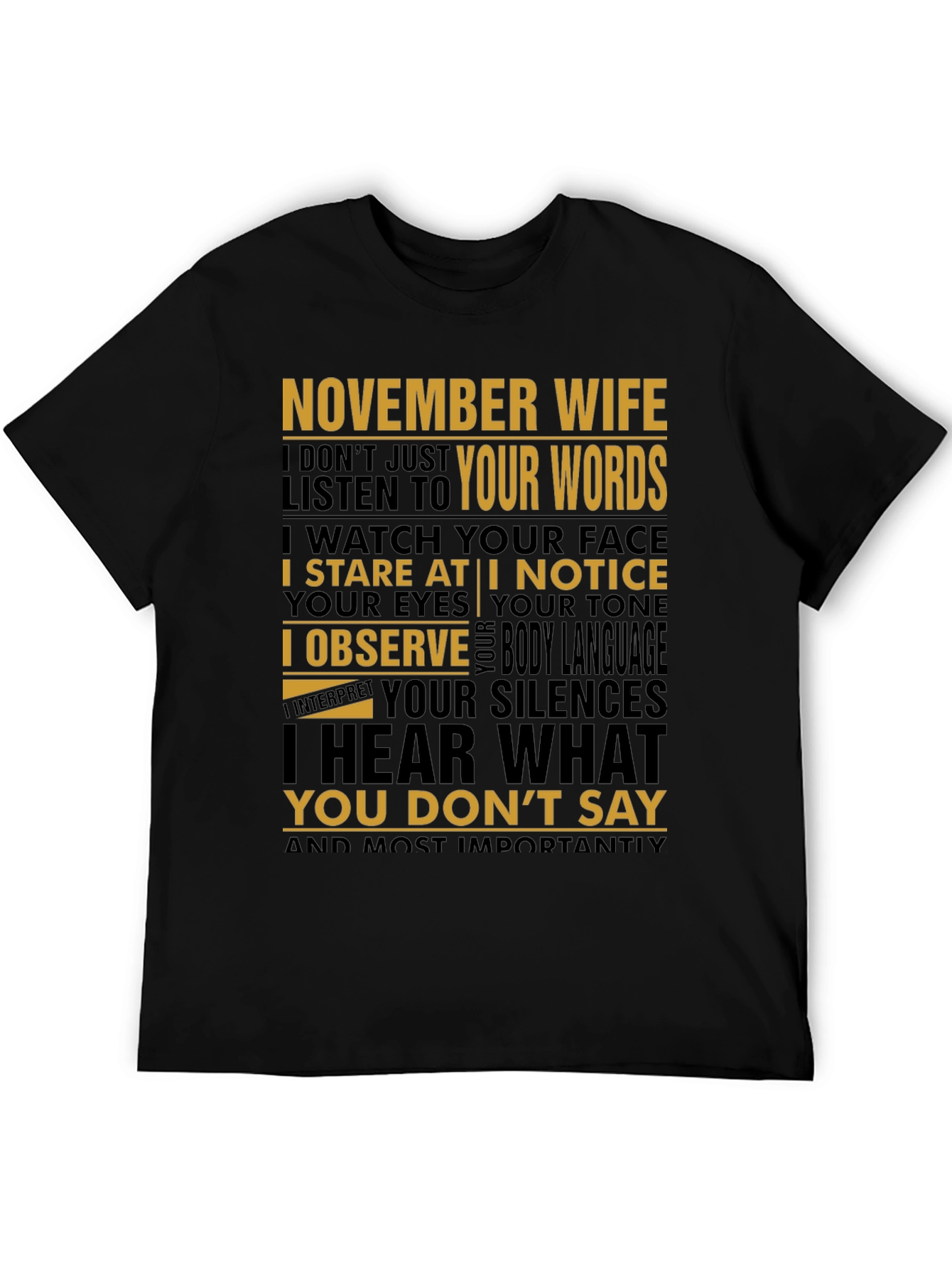 November Wife Graphic Tee - Reads Your Silences