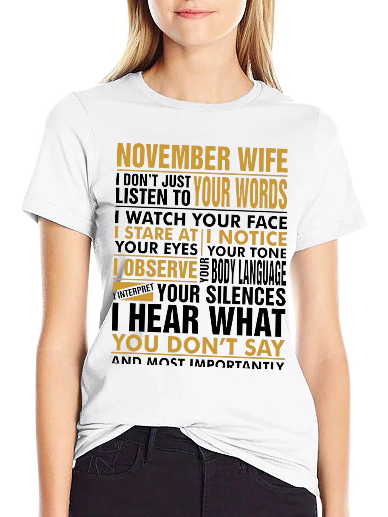 November Wife Graphic Tee - Reads Your Silences