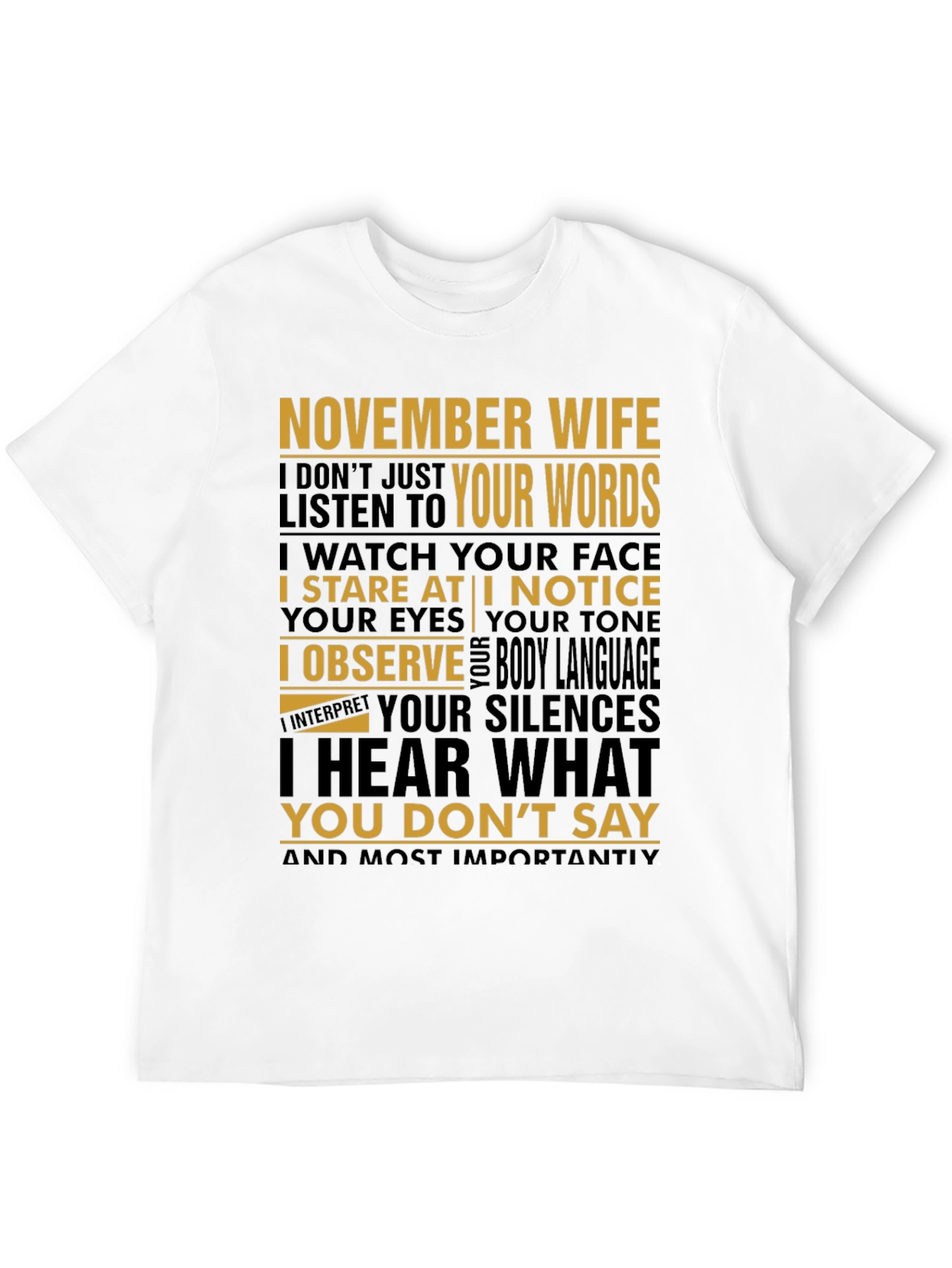 November Wife Graphic Tee - Reads Your Silences