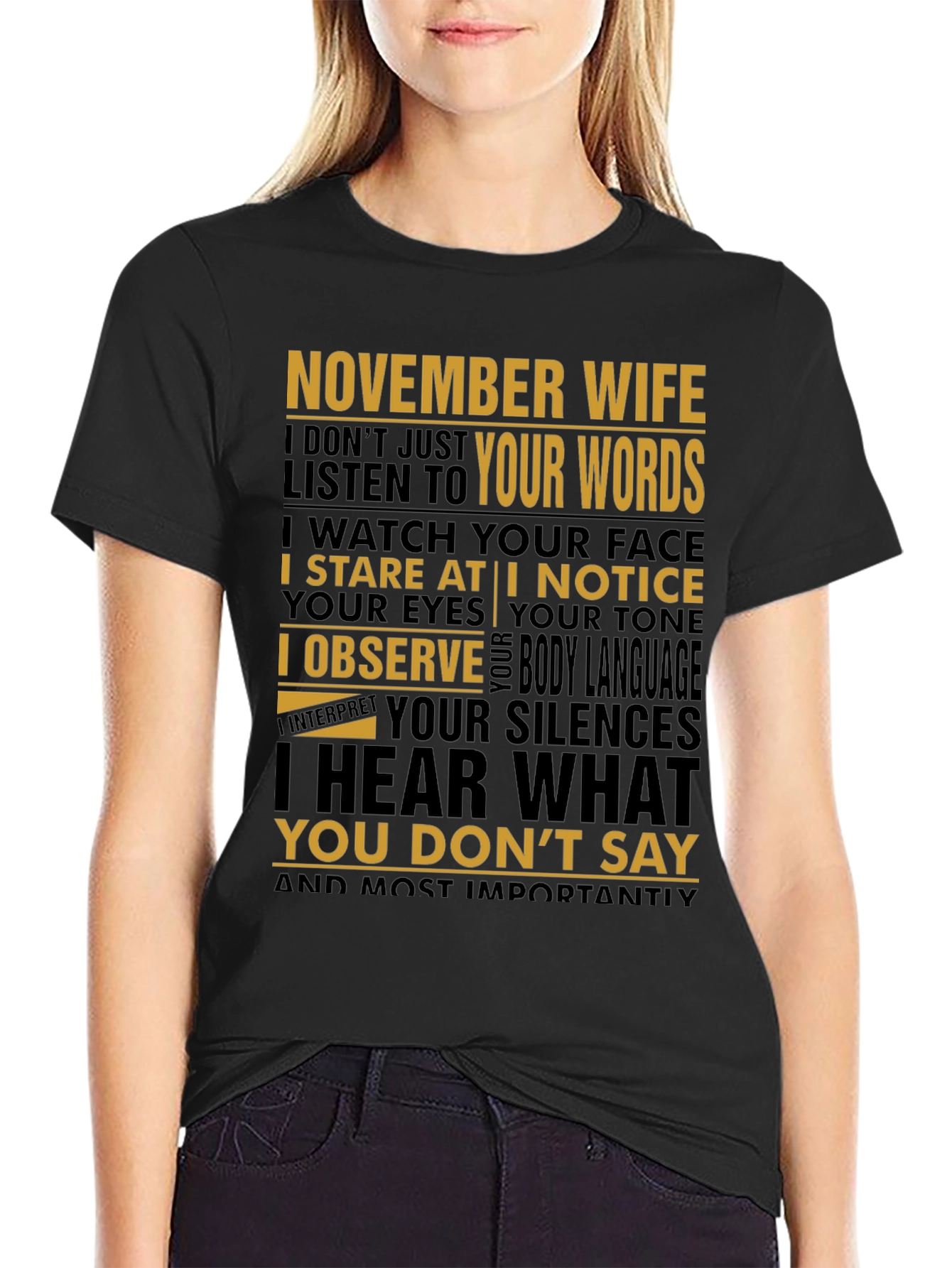 November Wife Graphic Tee - Reads Your Silences
