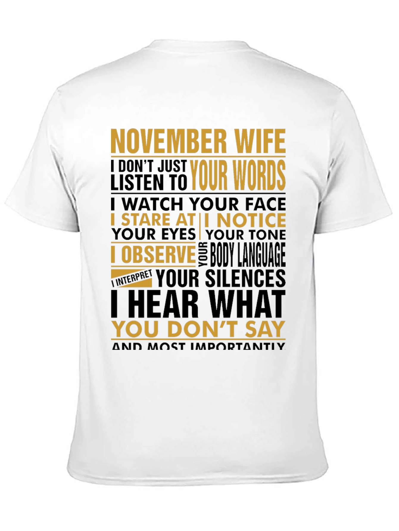 November Wife Graphic Tee - Reads Your Silences