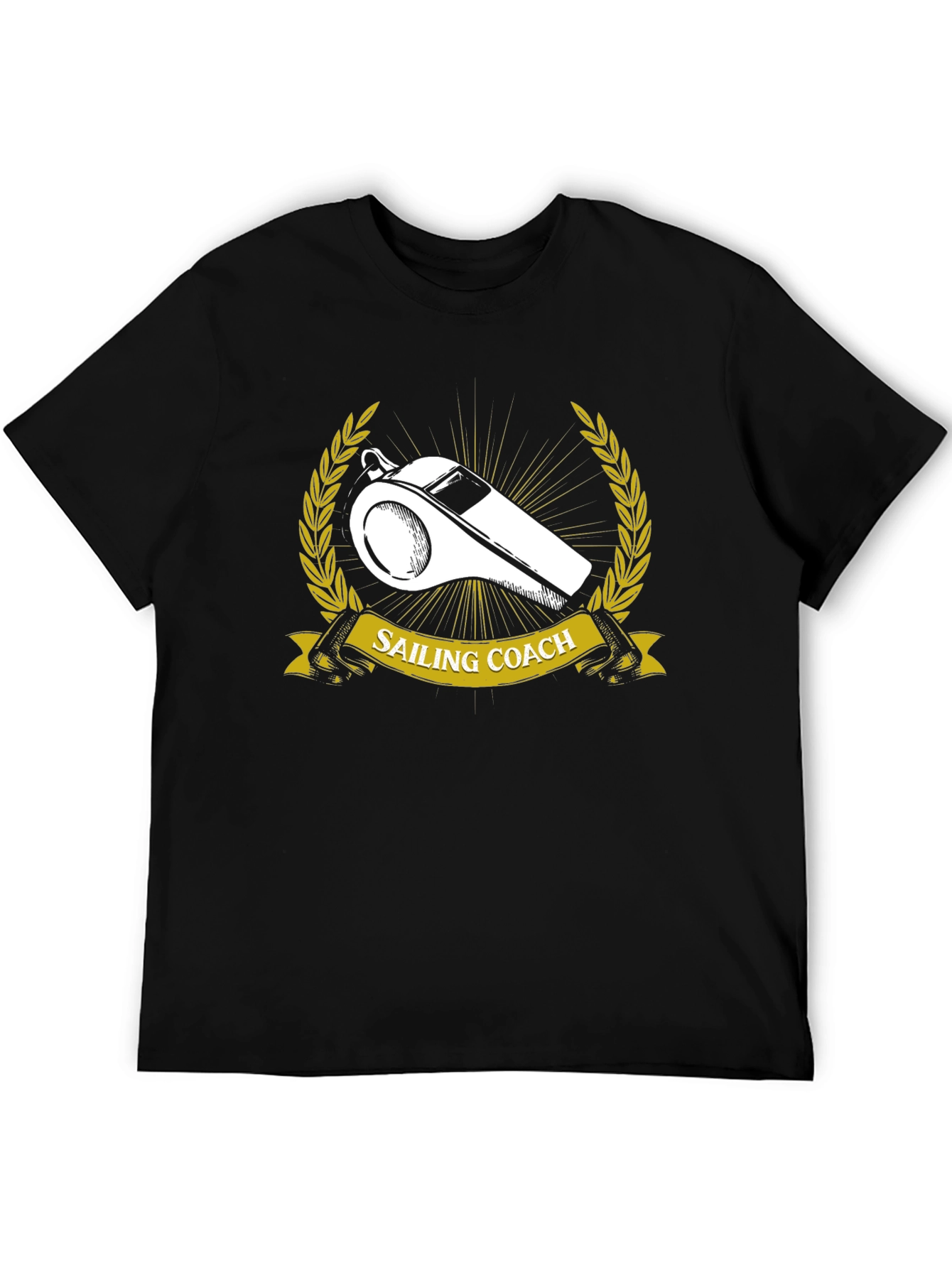 Sailing Coach T-Shirt - Nautical Whistle Design