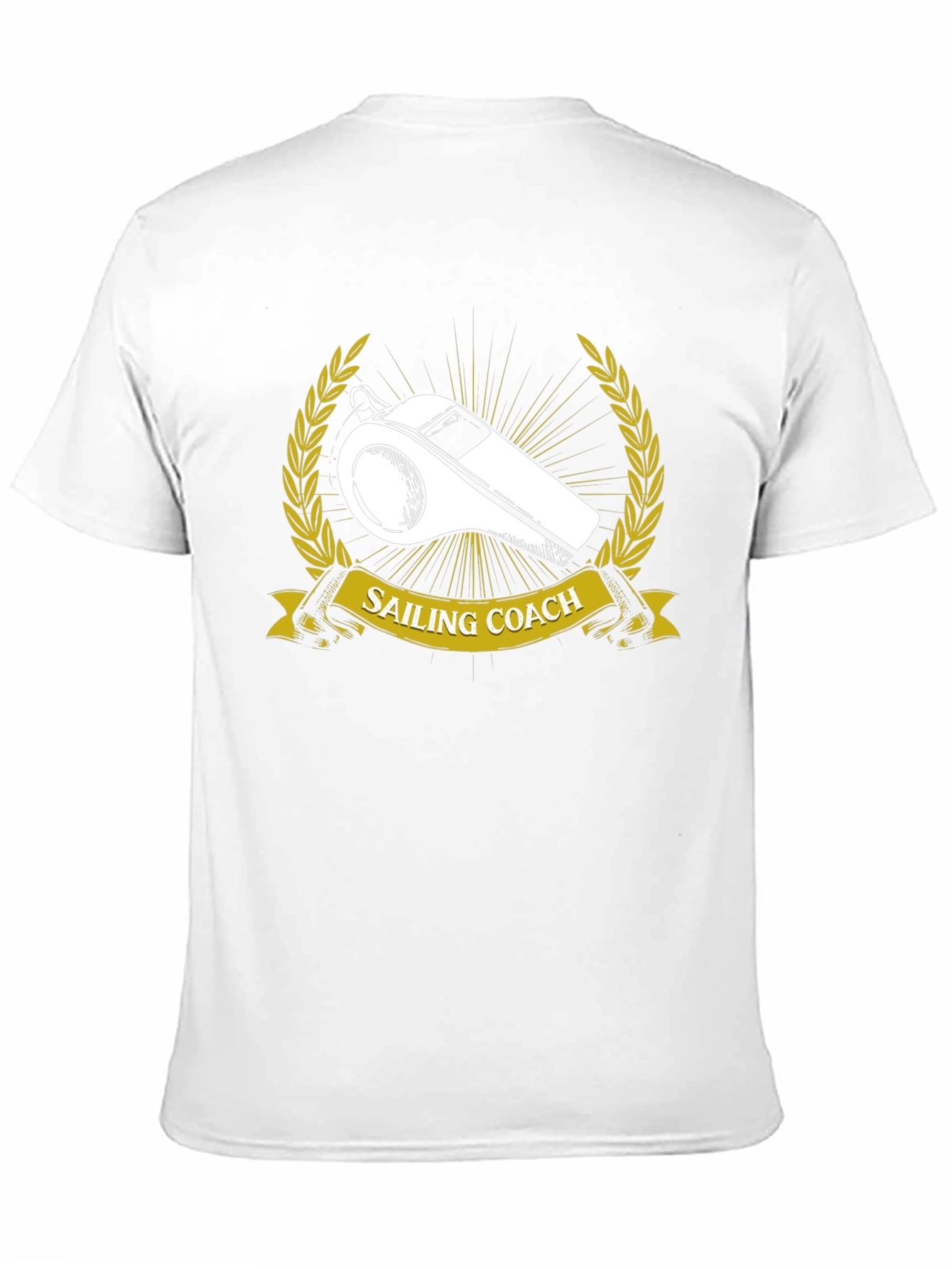 Sailing Coach T-Shirt - Nautical Whistle Design