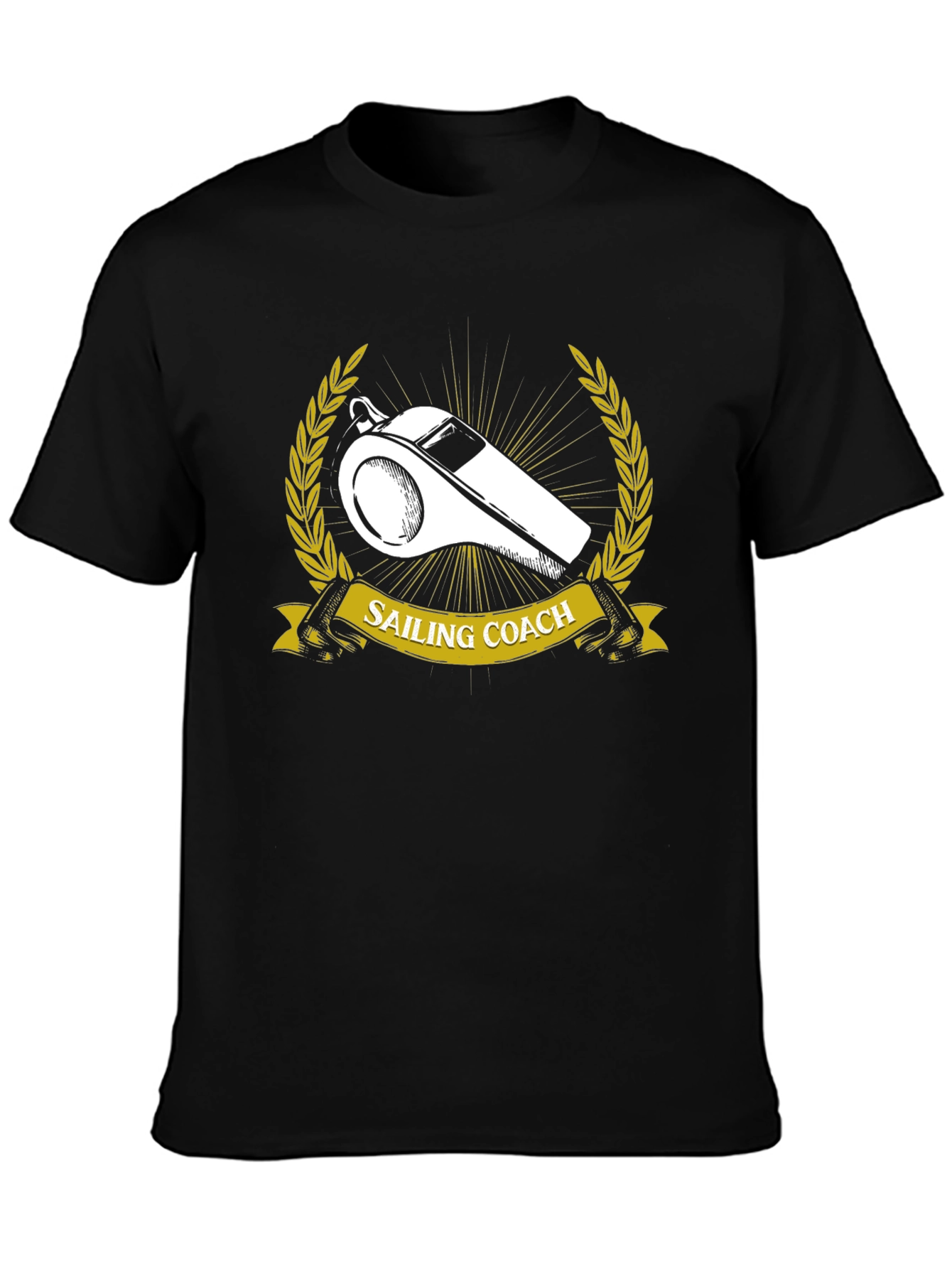 Sailing Coach T-Shirt - Nautical Whistle Design