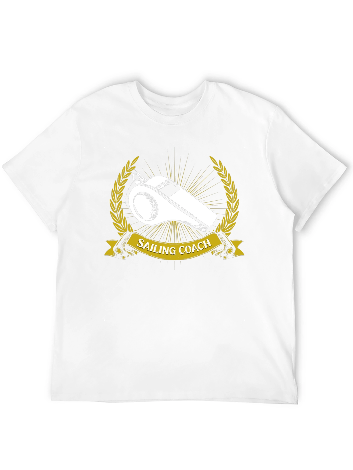 Sailing Coach T-Shirt - Nautical Whistle Design