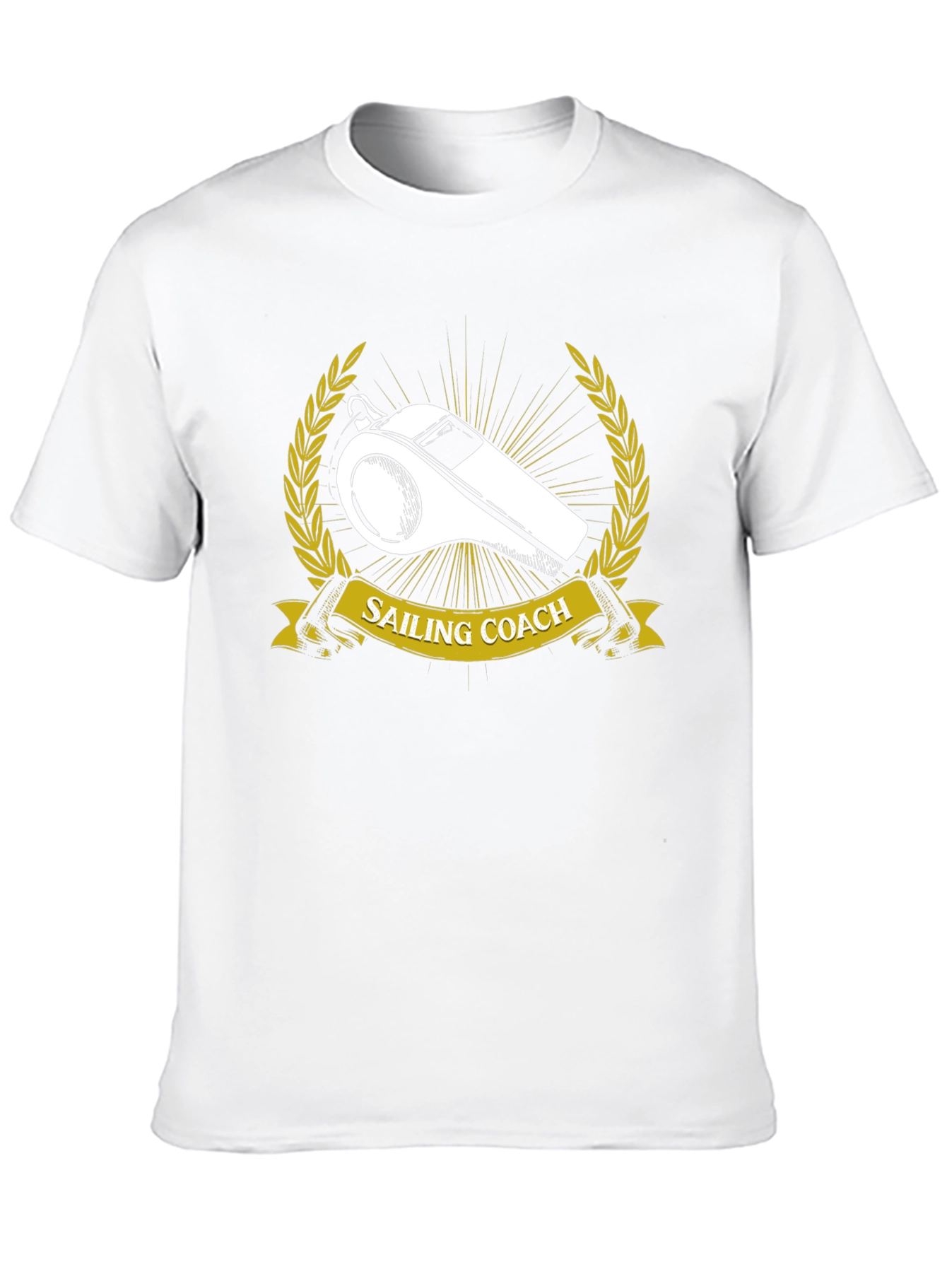 Sailing Coach T-Shirt - Nautical Whistle Design