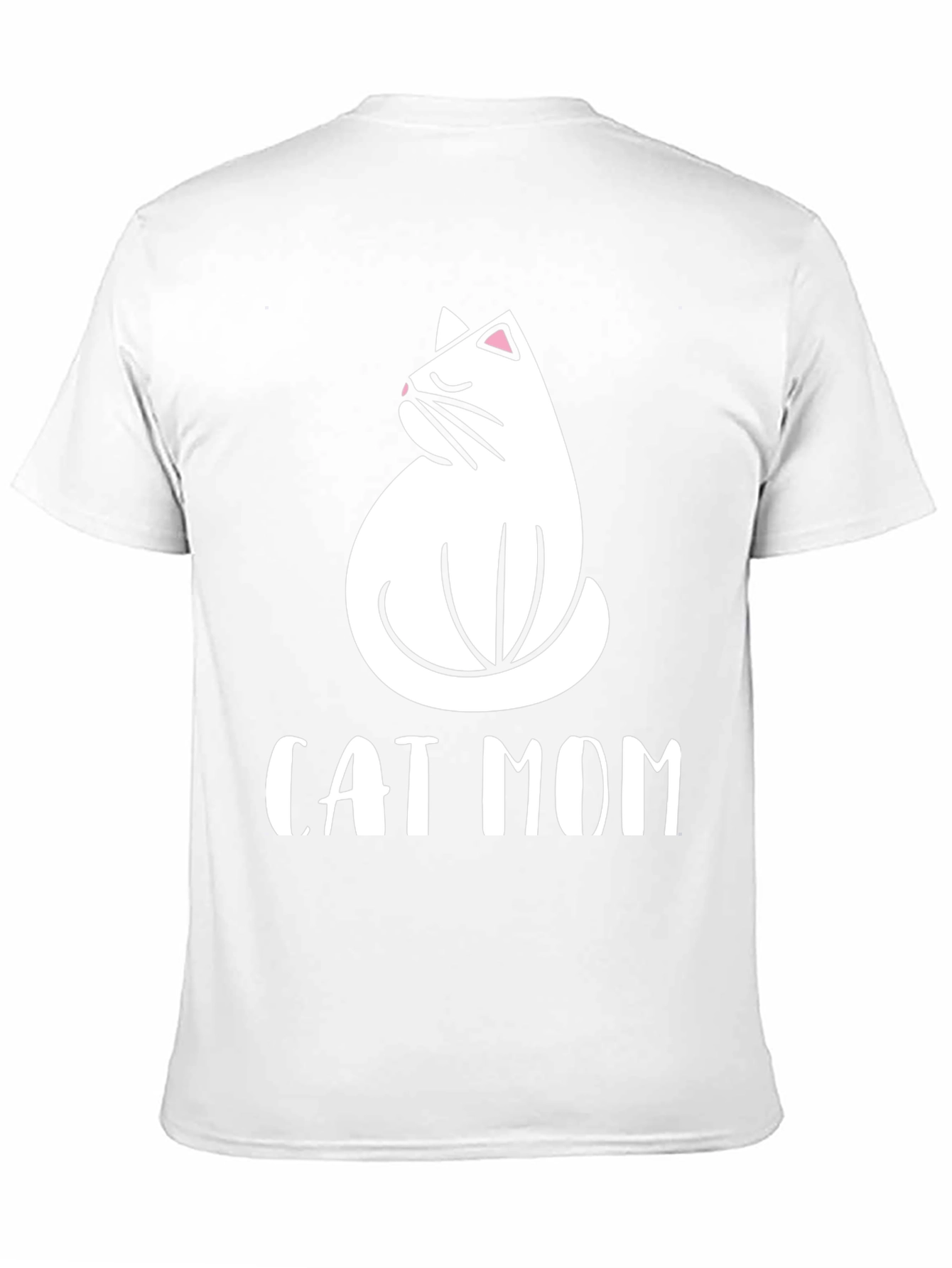 Cat Mom Graphic Tee - Black Cotton T-Shirt