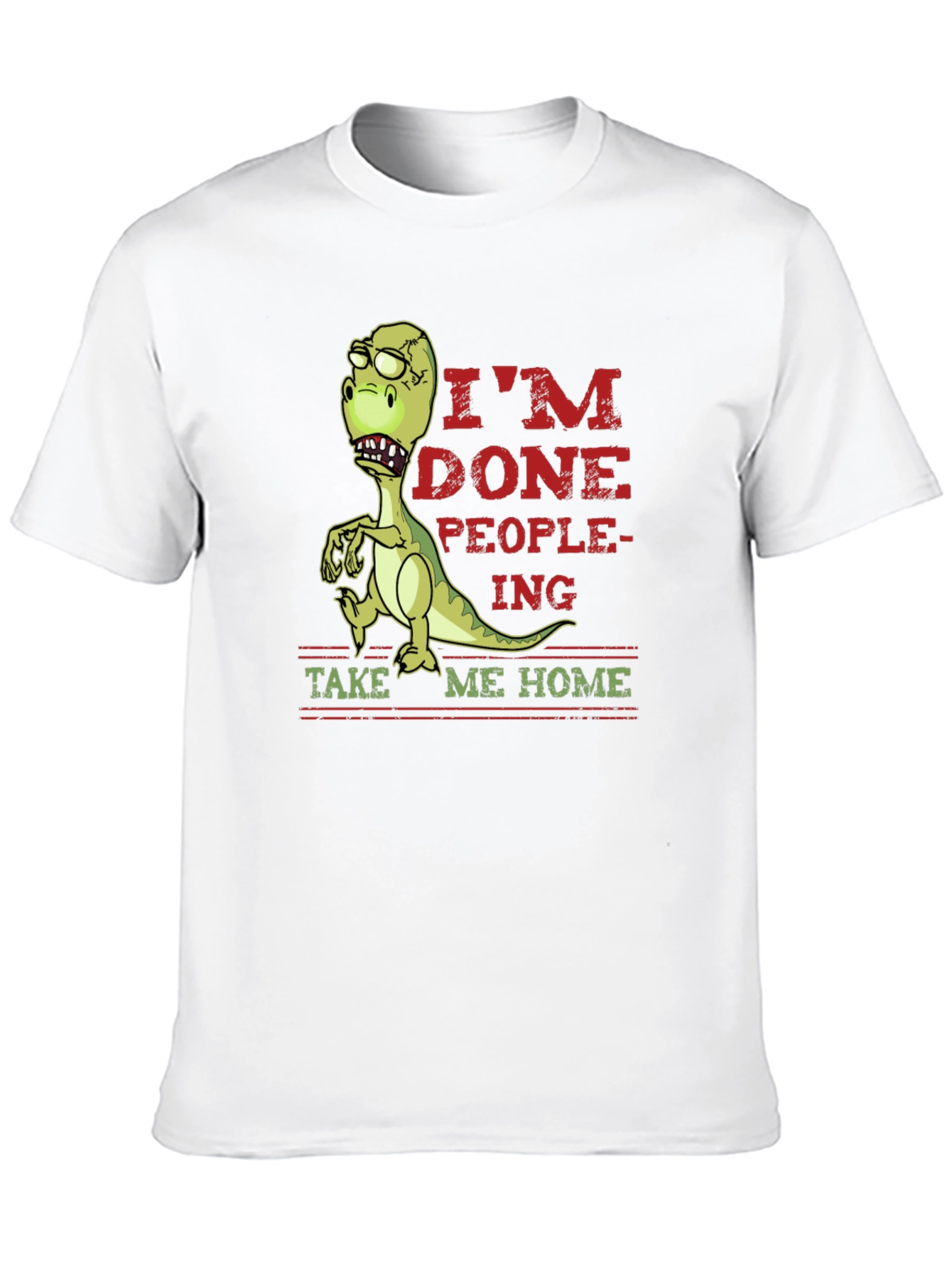 Im Done People-ing Dinosaur Graphic Tee