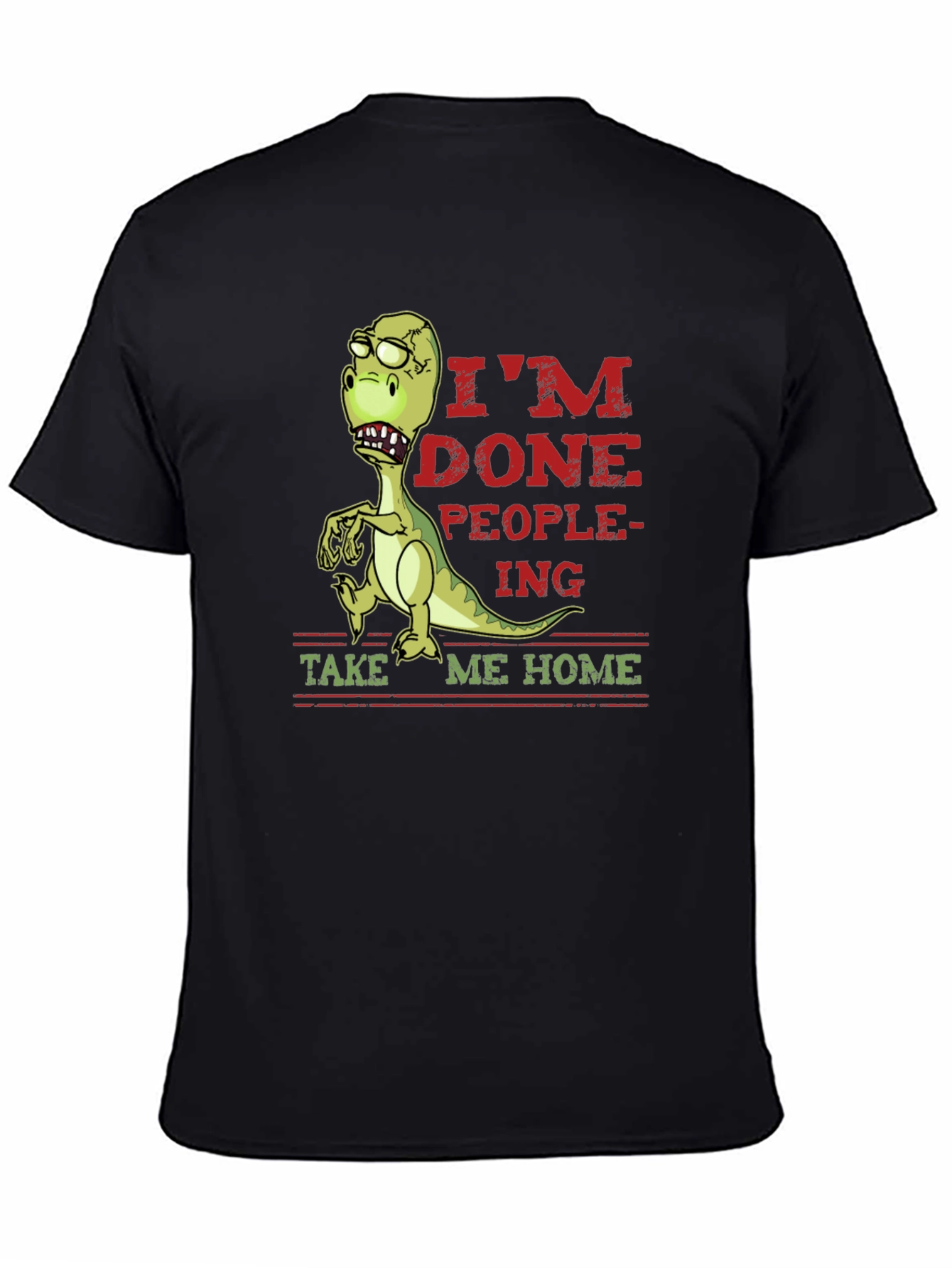Im Done People-ing Dinosaur Graphic Tee