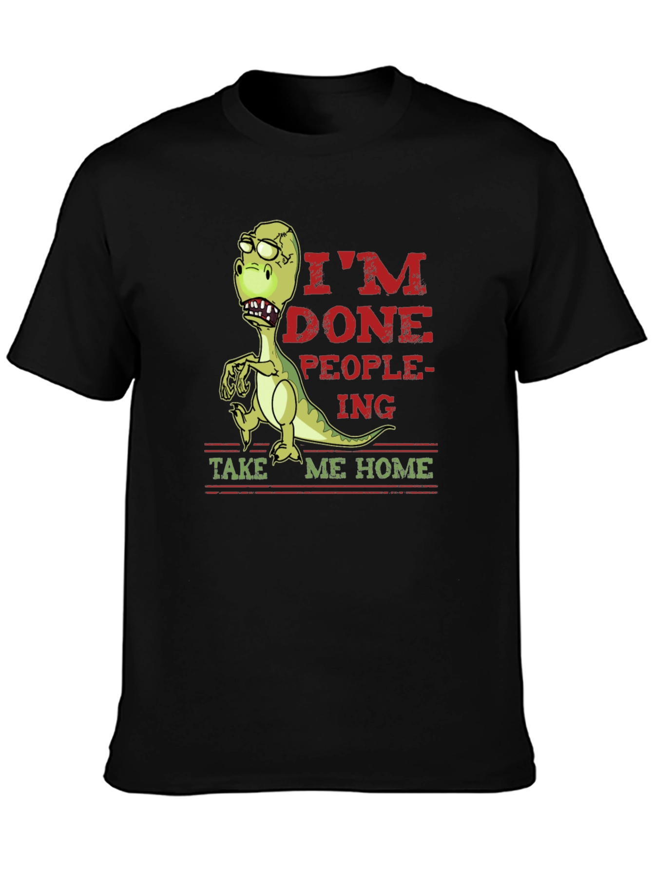 Im Done People-ing Dinosaur Graphic Tee