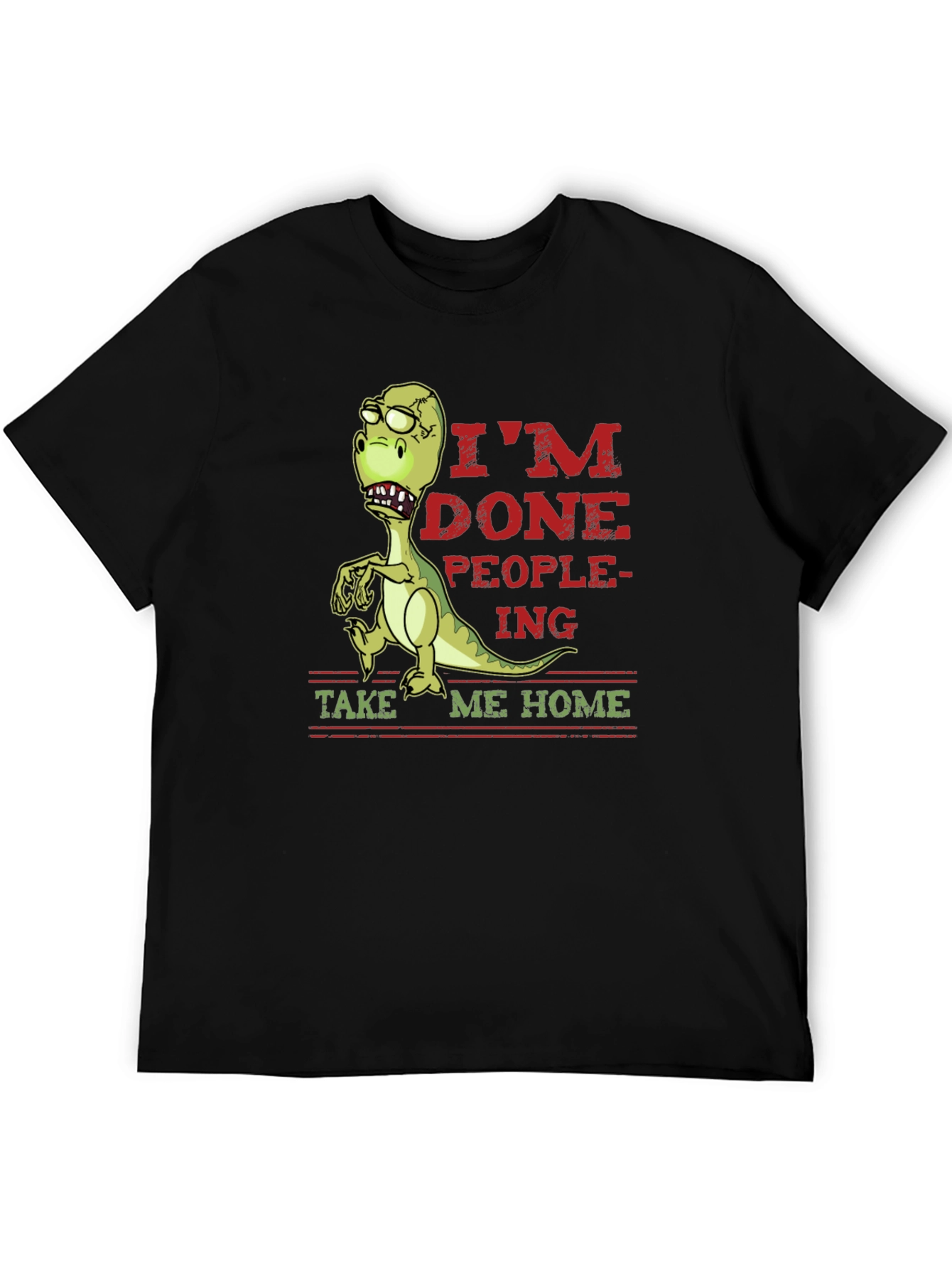 Im Done People-ing Dinosaur Graphic Tee