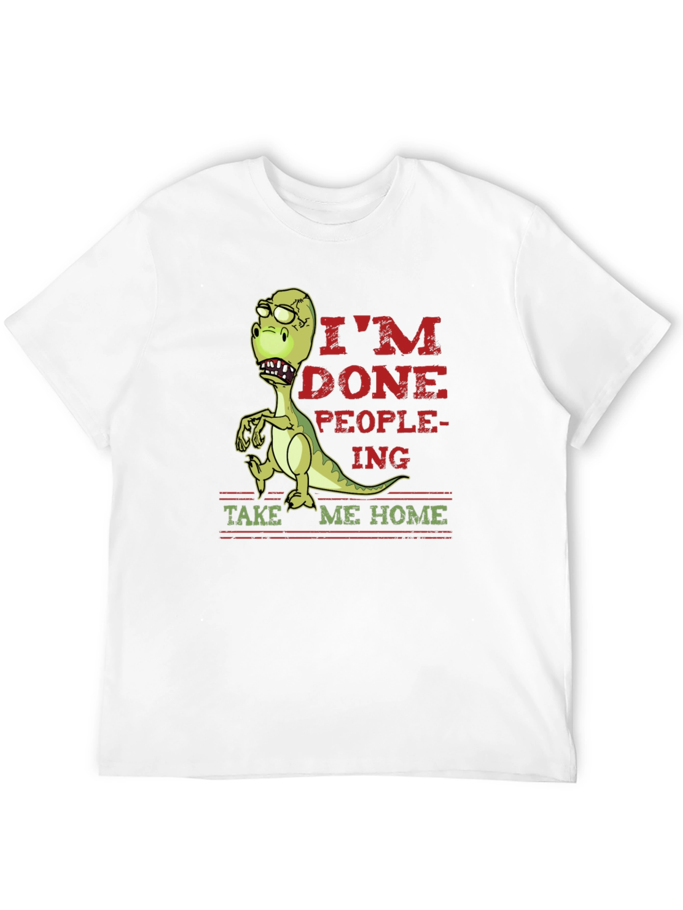 Im Done People-ing Dinosaur Graphic Tee