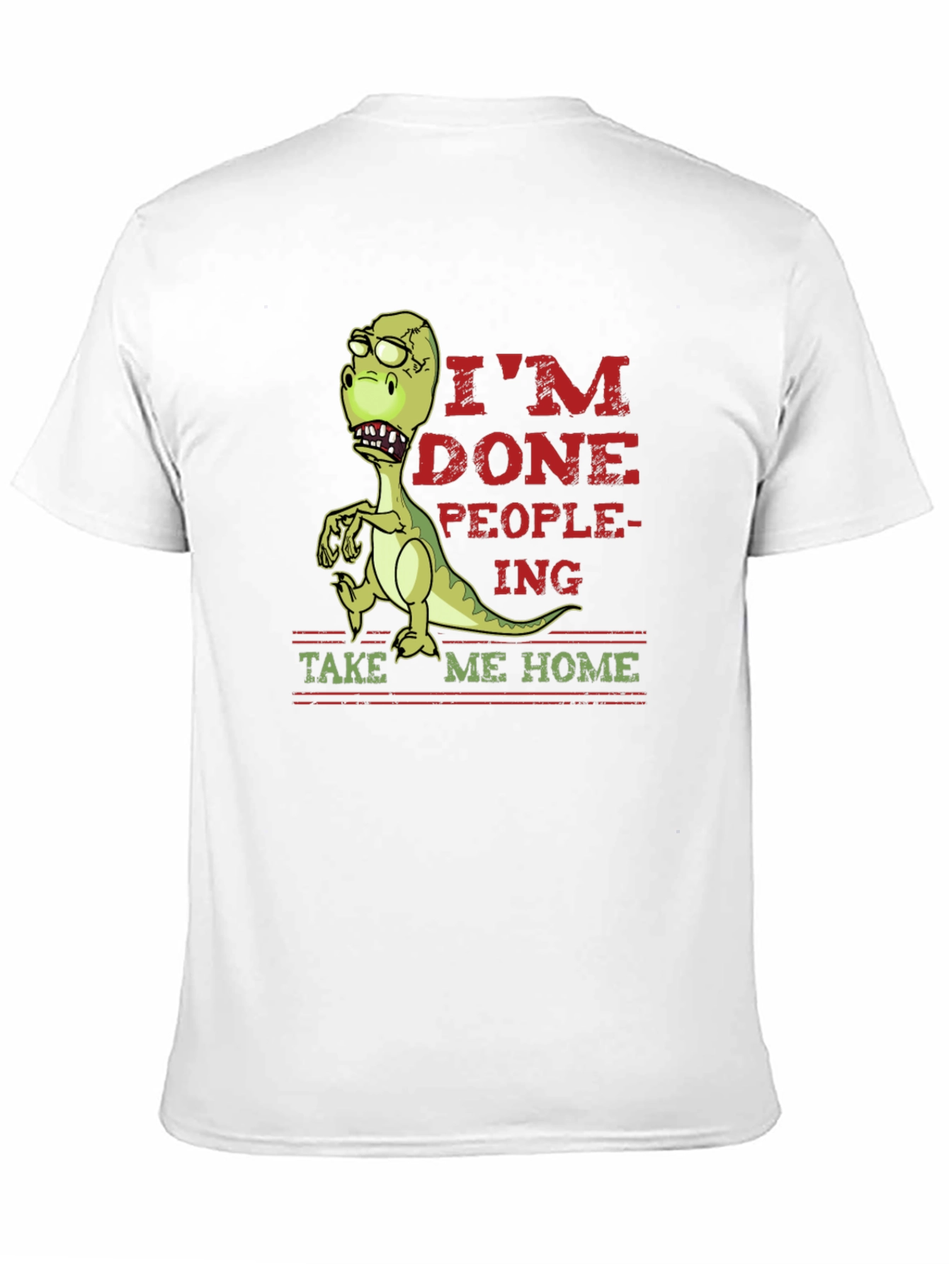 Im Done People-ing Dinosaur Graphic Tee