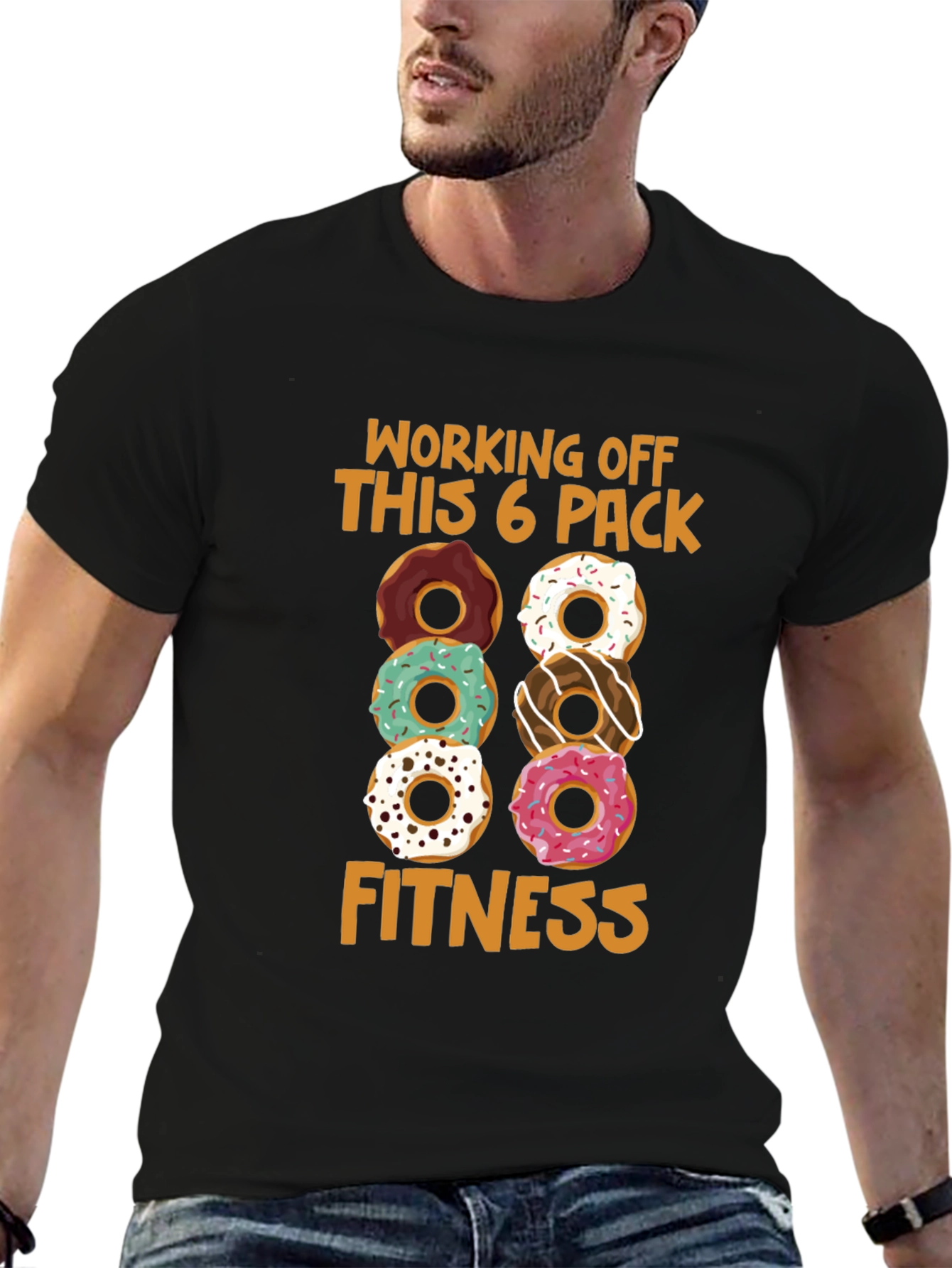 Donut 6-Pack Fitness T-Shirt