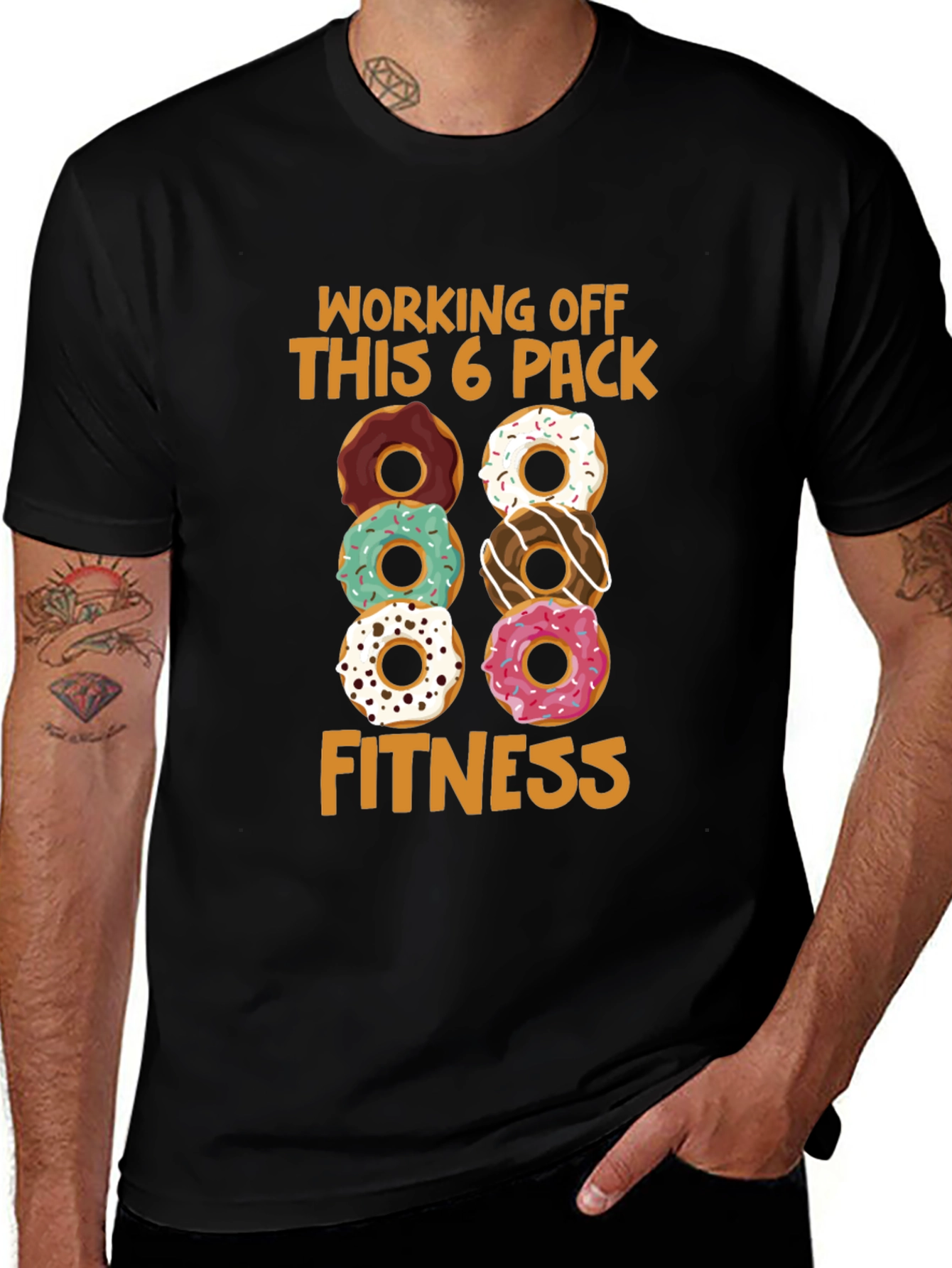 Donut 6-Pack Fitness T-Shirt