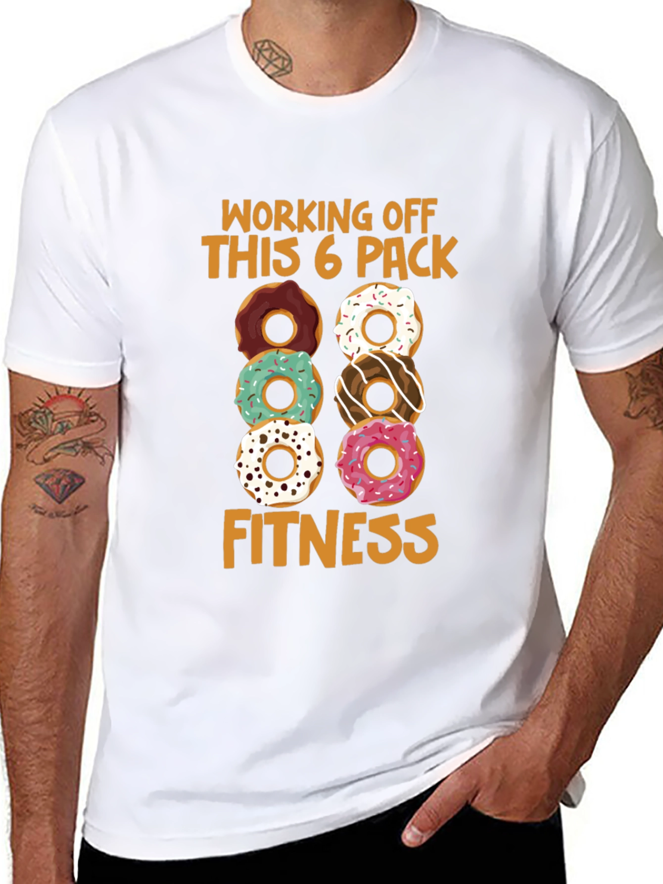 Donut 6-Pack Fitness T-Shirt